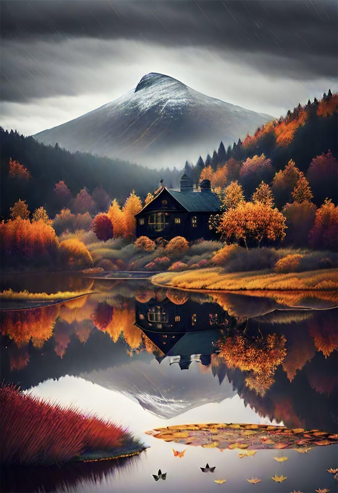 Puzzle 2000 Pezzi Lago Giungla Montagna Puzzle Classici, Giochi Rilassamento e Intelligence, Puzzles Impossible, Idea Regalo Uomo e Donna