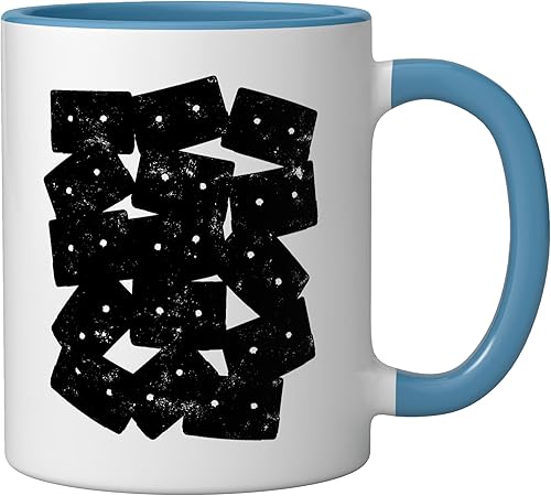 Miniatura 2 de Retro Cassette 90s 80s Theme Party Outfit Costume Ceramic Mug, BlueWhite