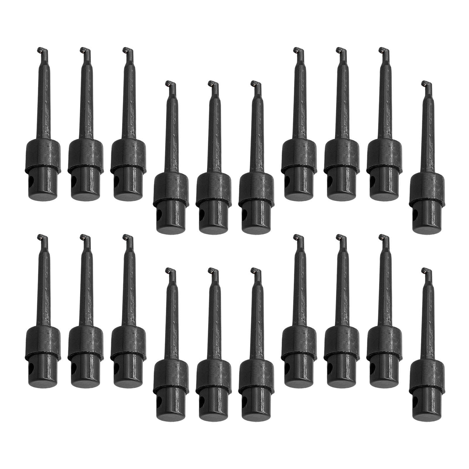 perfk 20x Fishing Lure Presentation Clips, Hackle Pliers, Accessories, Portable, Alloy for Fly Tying Lure Holders