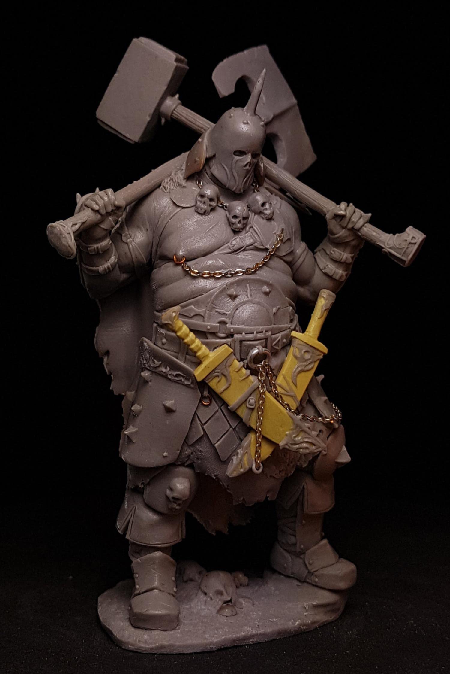 1/24 Harzfigur Modellbausätze GK Krieger Madax Unmontierter und unbemalter Bausatz S95
