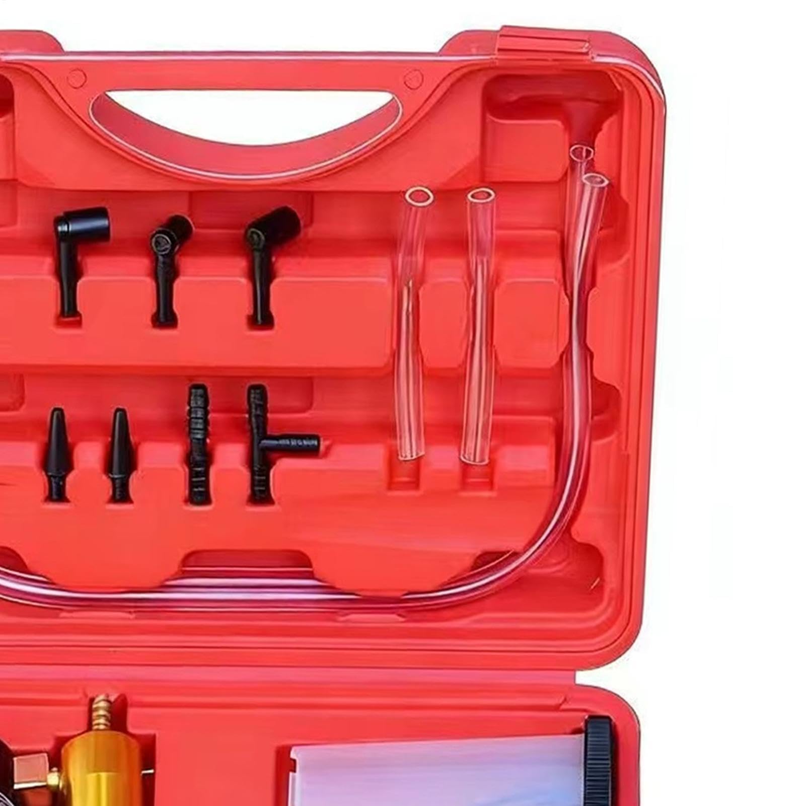 Bomba de Vacío Manual Conjunto De Bomba Extractora De Vacío Con Manómetro | Extractor para Cambio de y Líquido de Frenos para Taller Hogar Garaje Cambio Reparación Mantenimiento