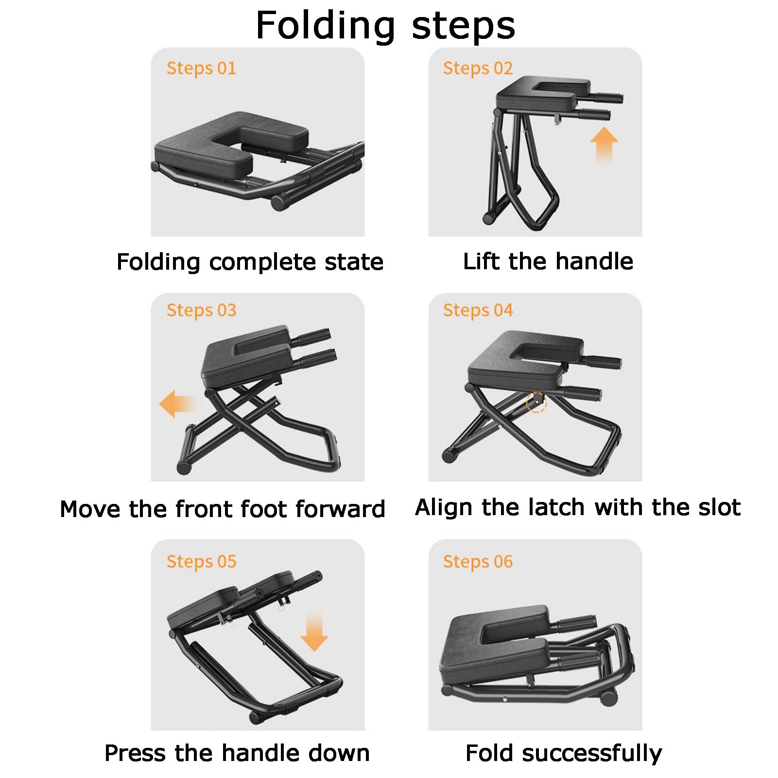 Sedia For Inversione Yoga, Sgabello Pieghevole For La Pratica Della Testa, Con Portata Di 150 Kg, For L'allenamento Di Forza E Equilibrio