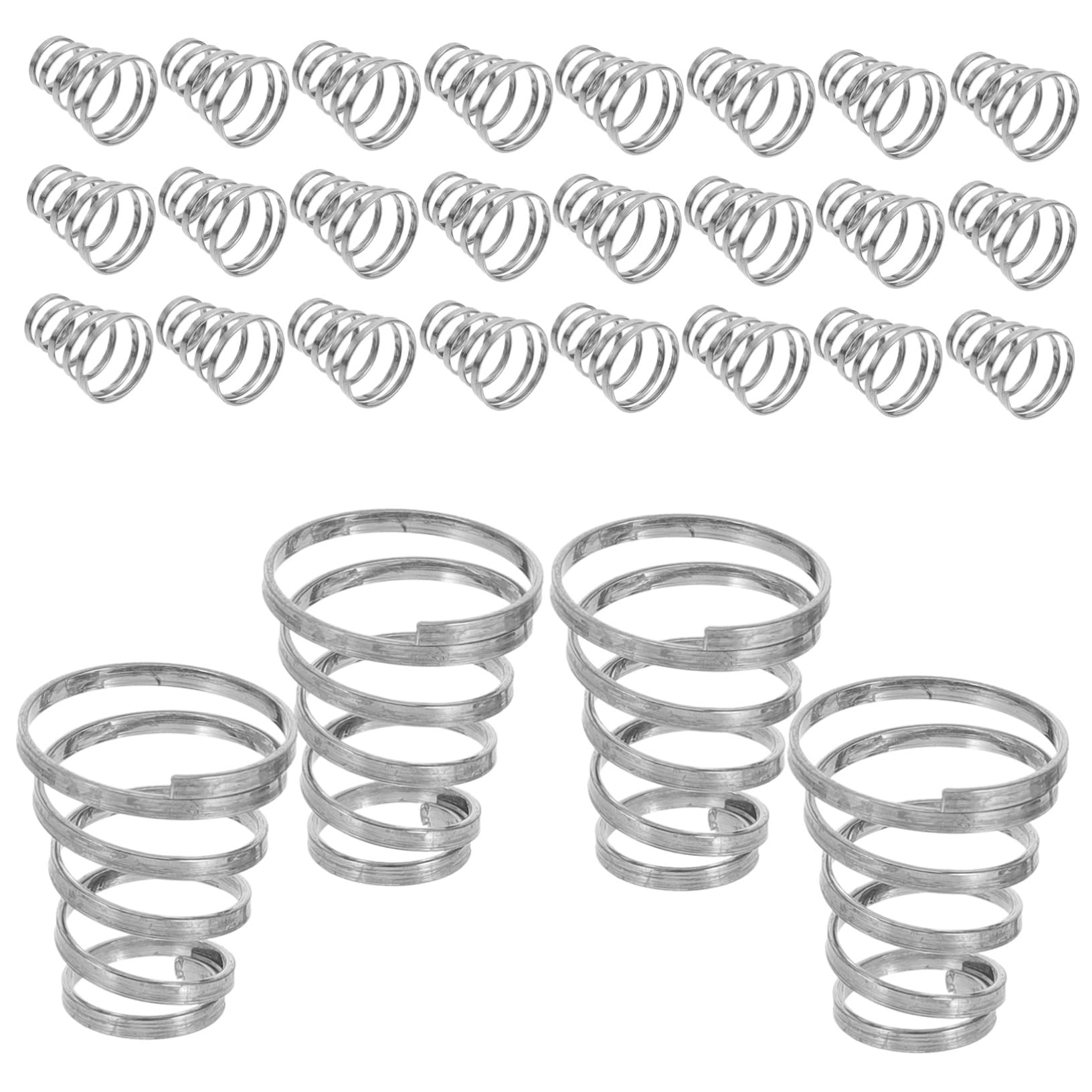 Mipcase 30pcs Bicycle Wheel Spring Set Quick Release Lever Spring Stainless Steel for Trainer Machine