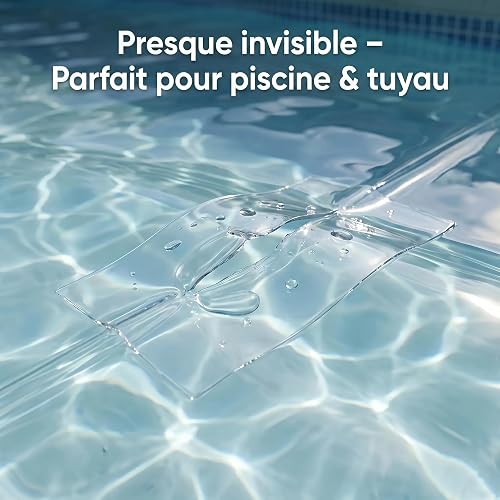 T-Rex Transparent Waterproof Tape - Transparent Waterproof Weatherproof Repair Tape for Repairing and Sealing Pools, Hoses and Tarpaulins - 50 mm x 1.5 m - 2