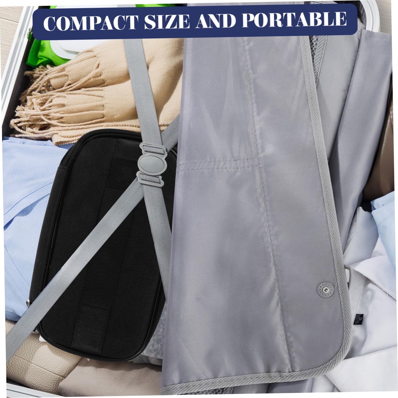 GALPADA Borsa da Viaggio con Cerniera e Scomparti Multipli Organizer Portatile per Trucchi e Articoli da Toeletta Design Sicuro e Compatto per Donna e Uomo