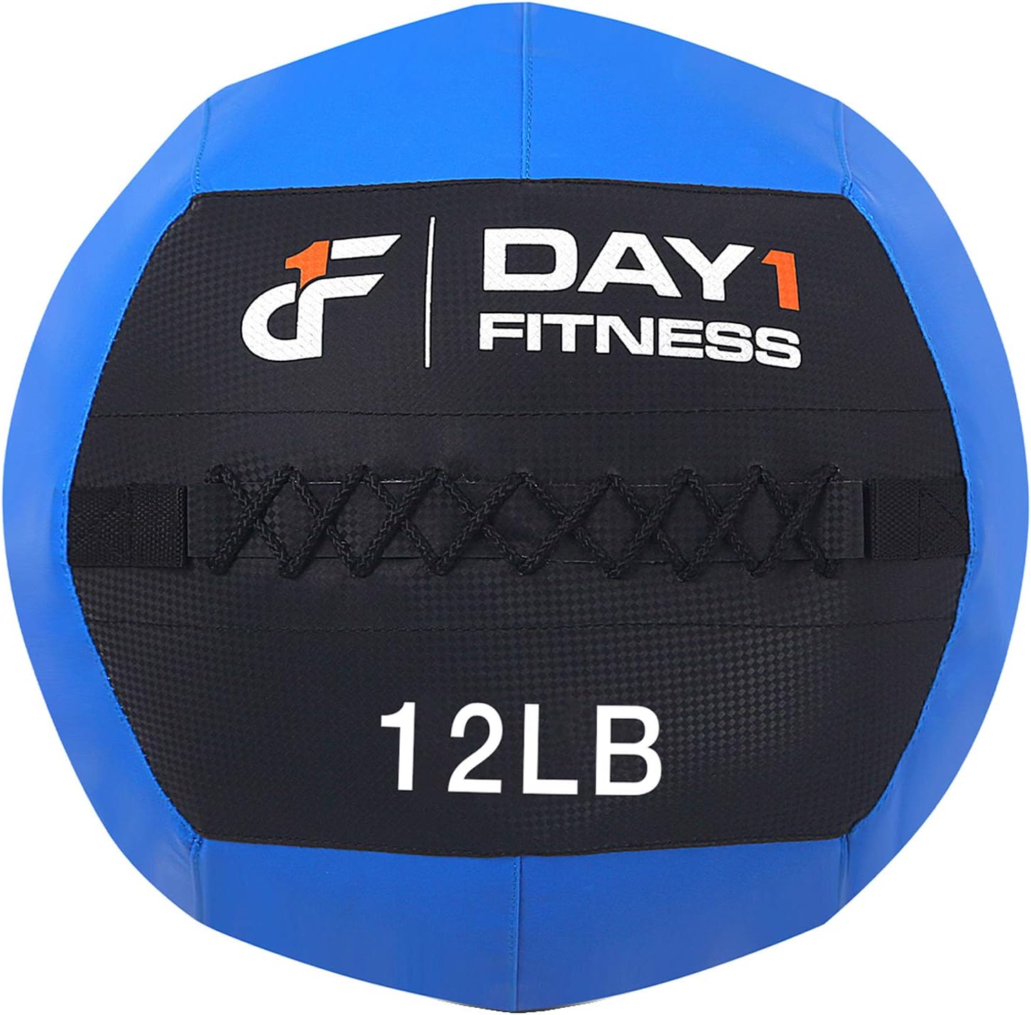 Day 1 Fitness Soft Wall Ball – 9 Weight and 3 Color Options - Large Durable Balls for Floor Exercises, Stretching, Core Strength