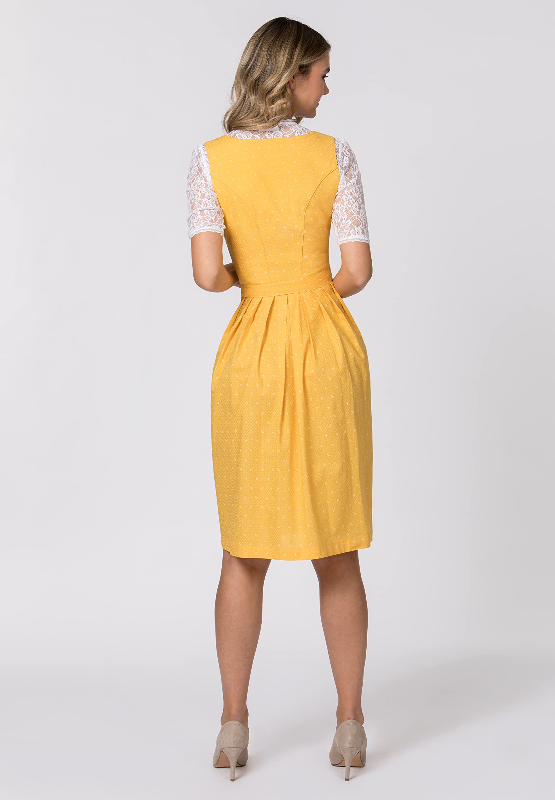 Stockerpoint Dirndl Lisanne Vestido para ocasión Especial, Amarillo, 42 para Mujer