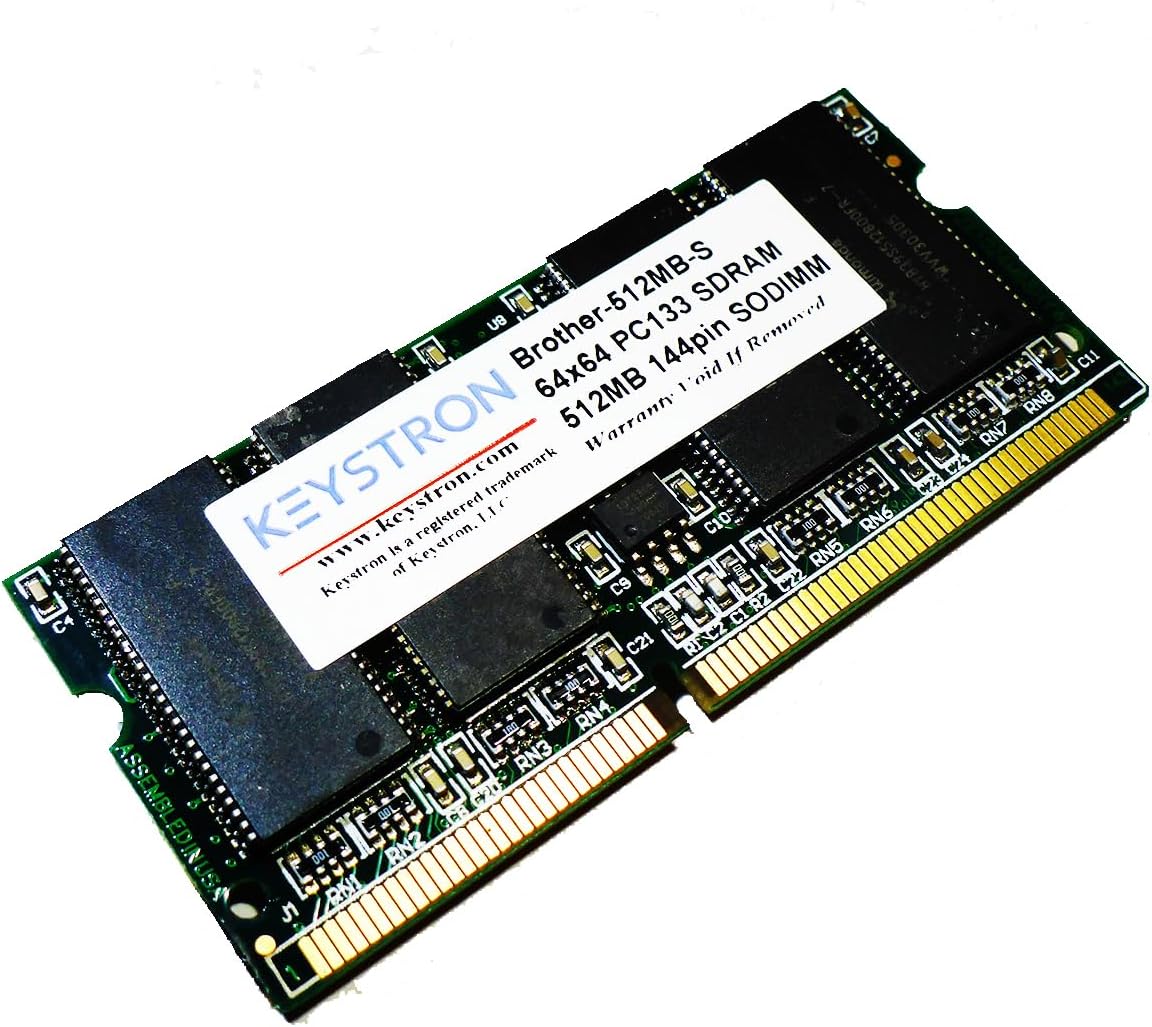 512MB PC133 144 pin SDRAM SODIMM Memory for Brother Printer MFC-8680DN, MFC-8880DN, MFC-8890DW, HL-5280DW, HL-5350DN, HL-3070CW