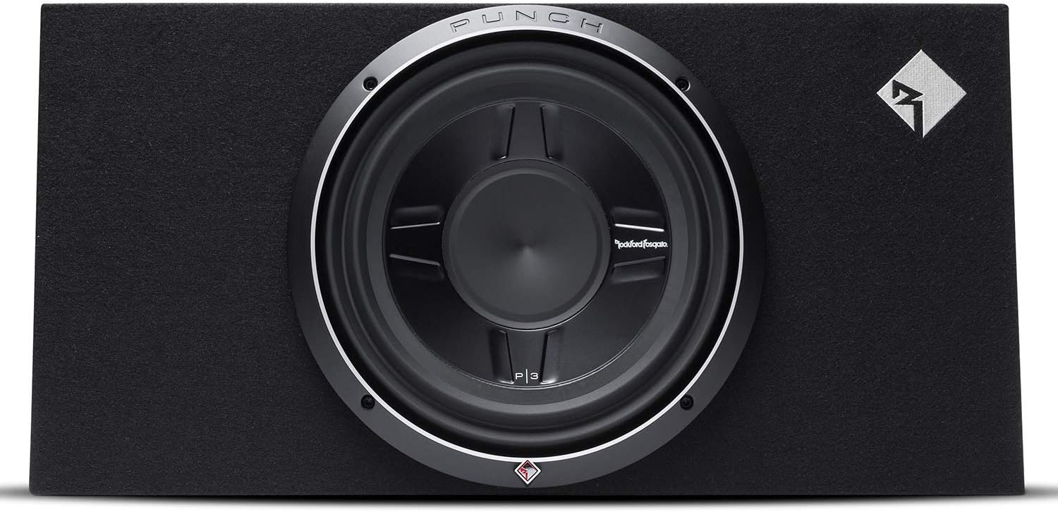 Rockford Fosgate Punch P3S-1X12 P3S Single 12" Shallow Subwoofer Loaded in Enclsoure