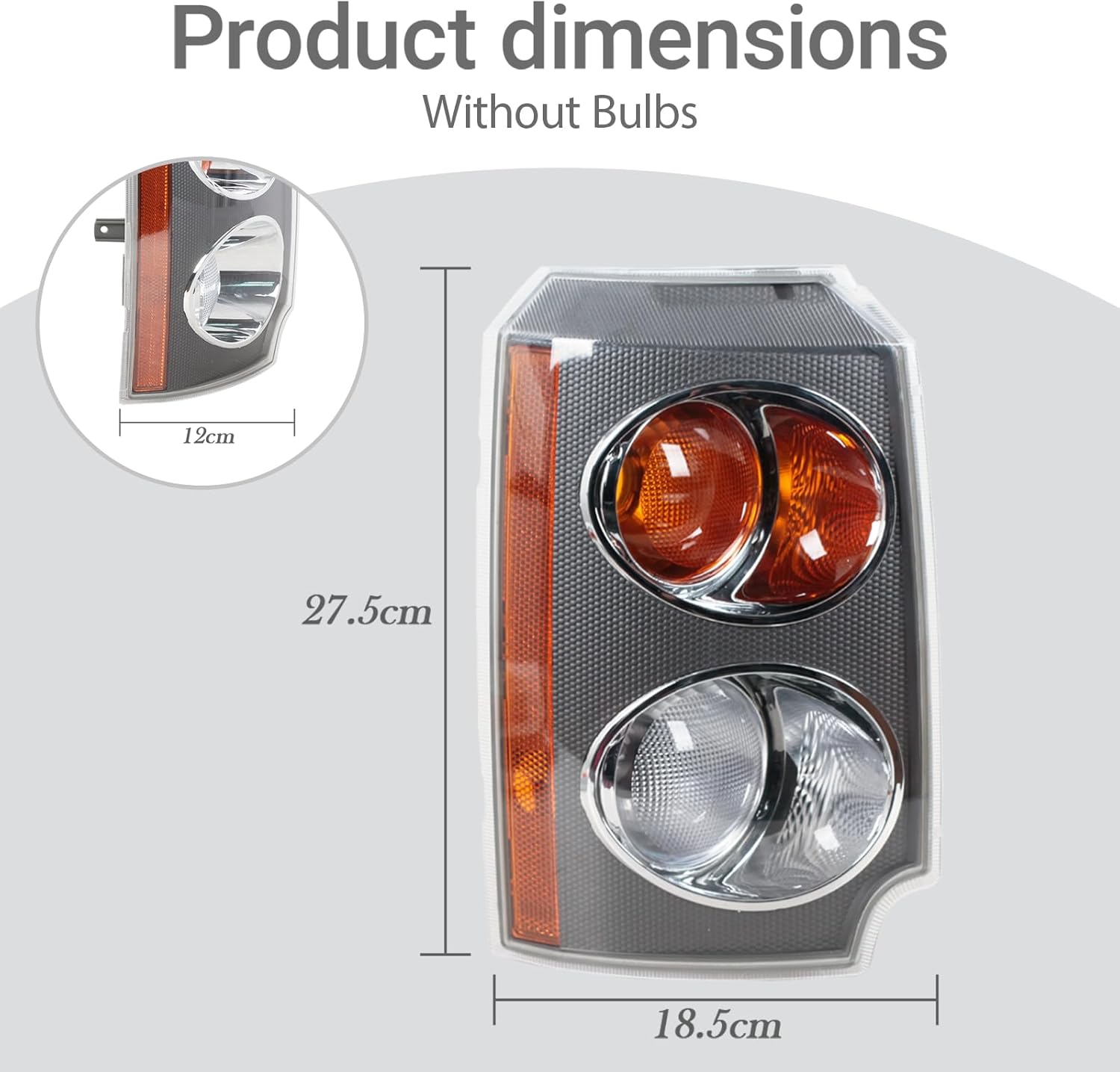 Front Side Corner Indicator Light For Range Rover L322 2003-2005 Turn Signal Lamp Headlight XBD000023 XBD000033