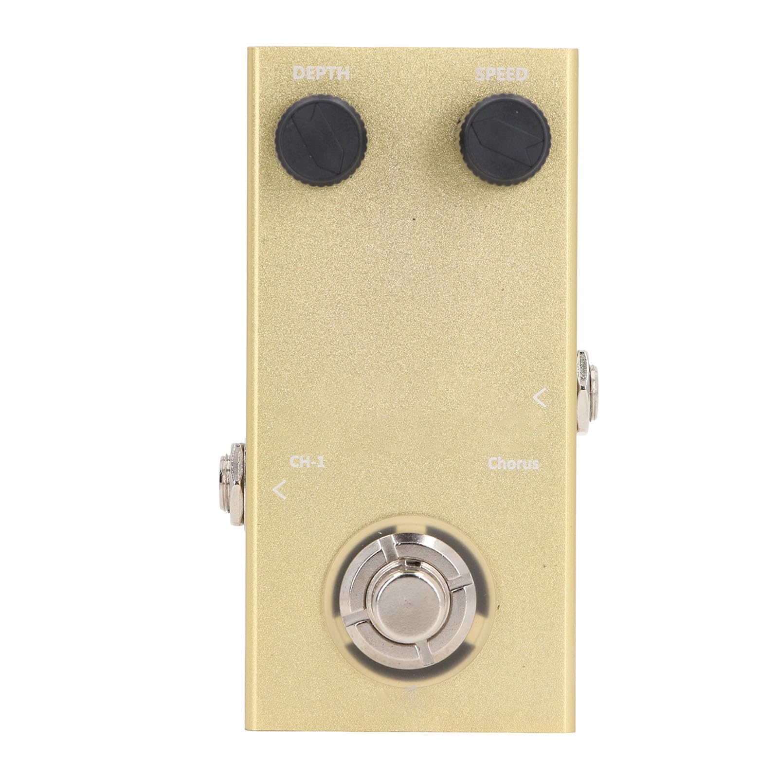 Chorus-Pedal mit Geschwindigkeits- und Tiefenausgangsknöpfen. Voreingestelltes Gitarreneffektpedal mit 6,35-mm-Schnittstelle