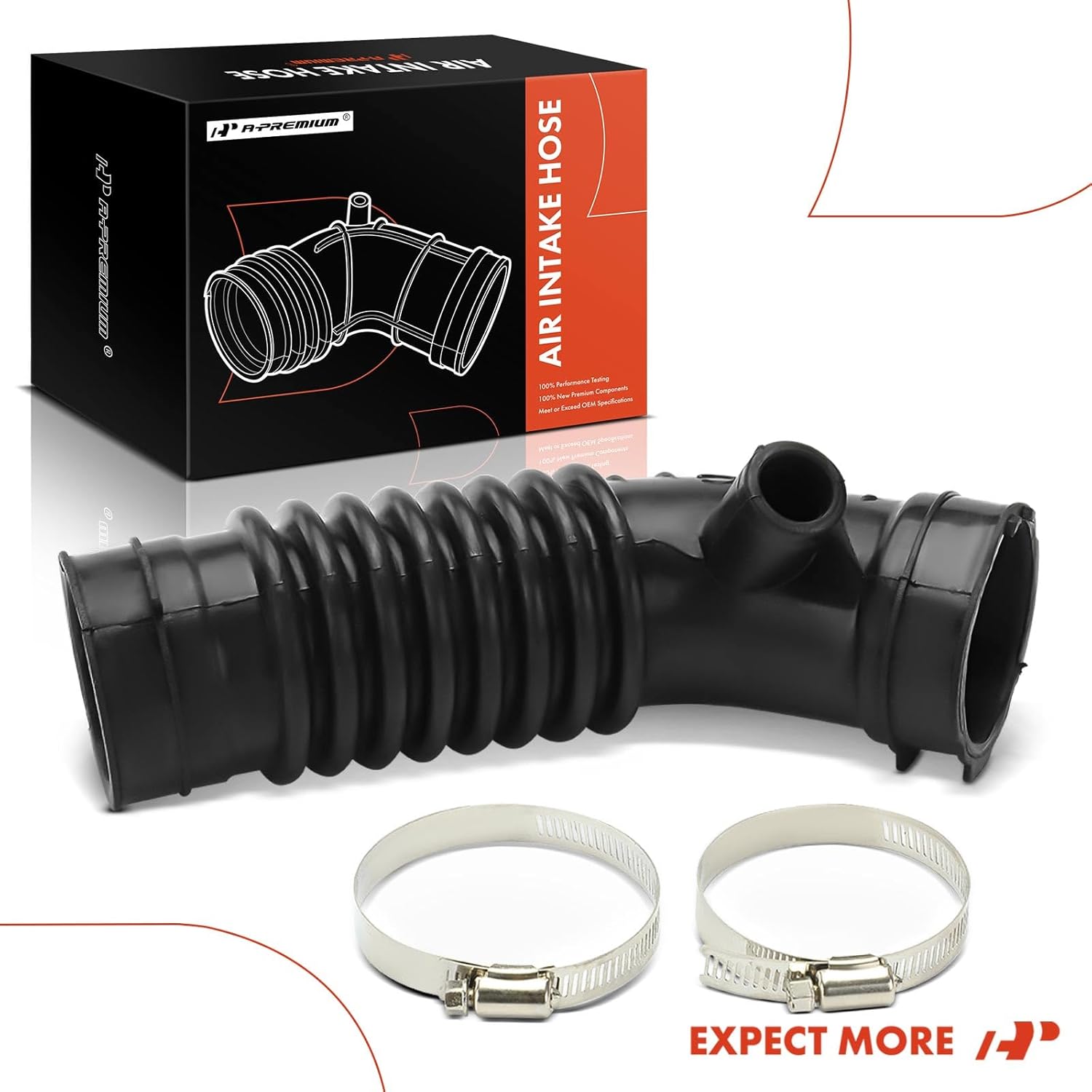 A-Premium Engine Air Clean Intake Tube Hose with Clamps Compatible with Toyota Corolla 2014 2015 2016 2017 2018 2019 1.8L