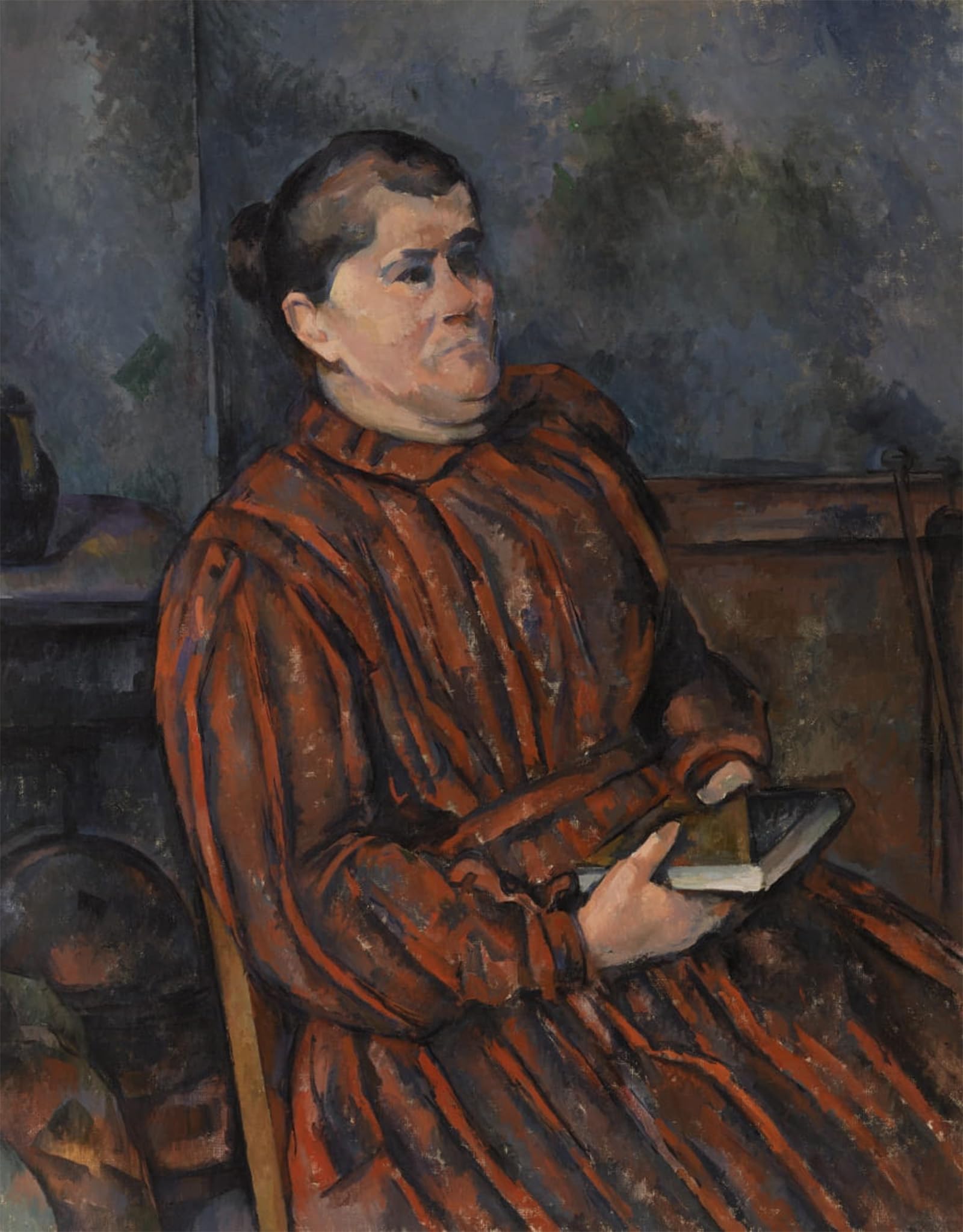 ARTXLXXBN Famous Print Painting Colorful Art Print Portrait of a Woman by Paul Cézanne Canvas Art Decorations for Home Decor 60x90cm