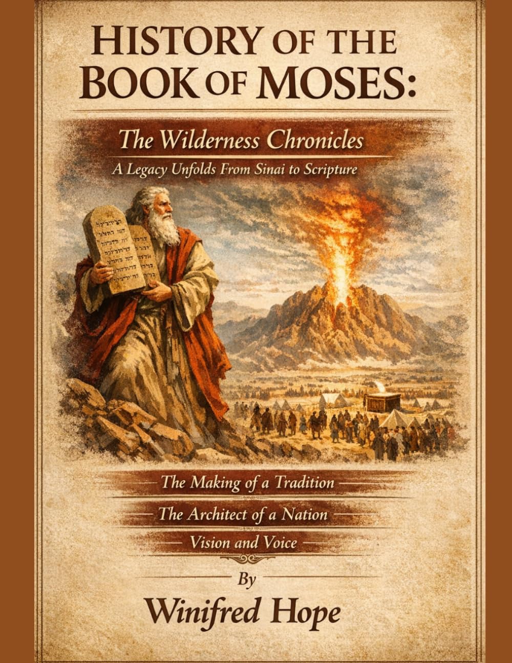 HISTORY OF THE BOOK OF MOSES:: The Wilderness Chronicles A Legacy Unfolds From Sinai to ScriptureThe Making of a Tradition The Architect of a Nation Vision and Voice