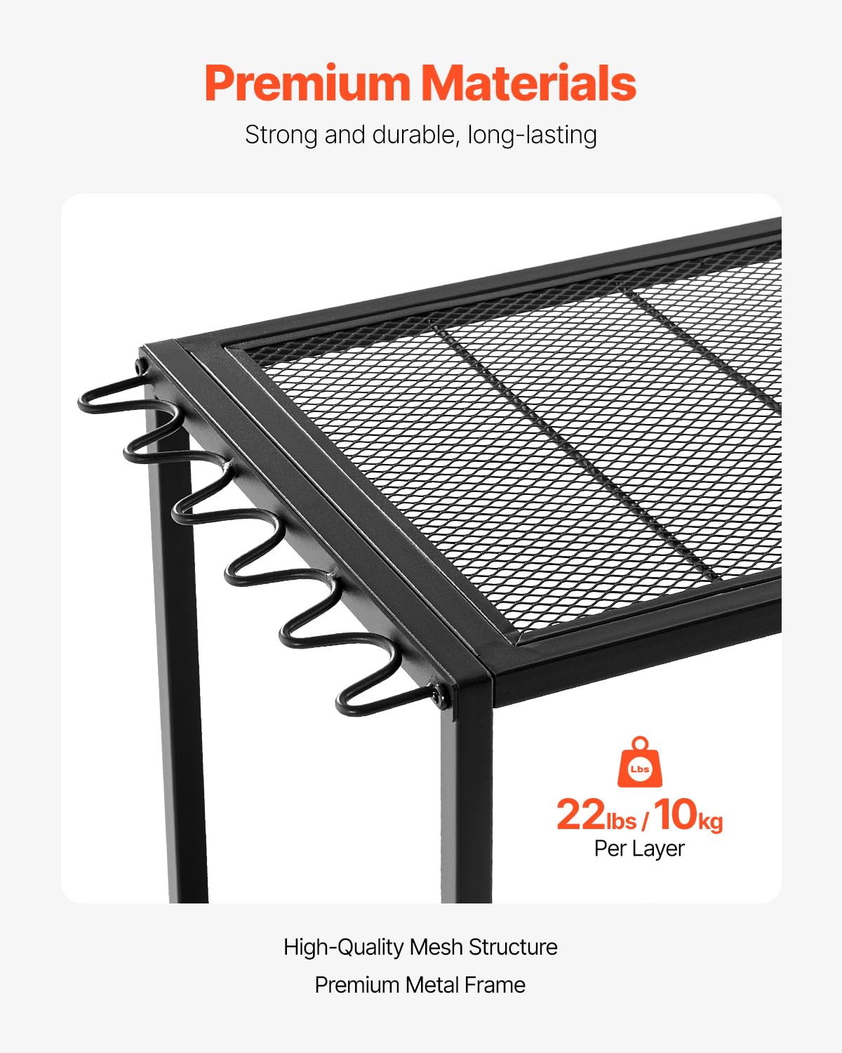 Support Mobile Pour 10 Cannes à Pêche VEVOR - Chariot à Roulettes, Rangement Garage & Accessoires