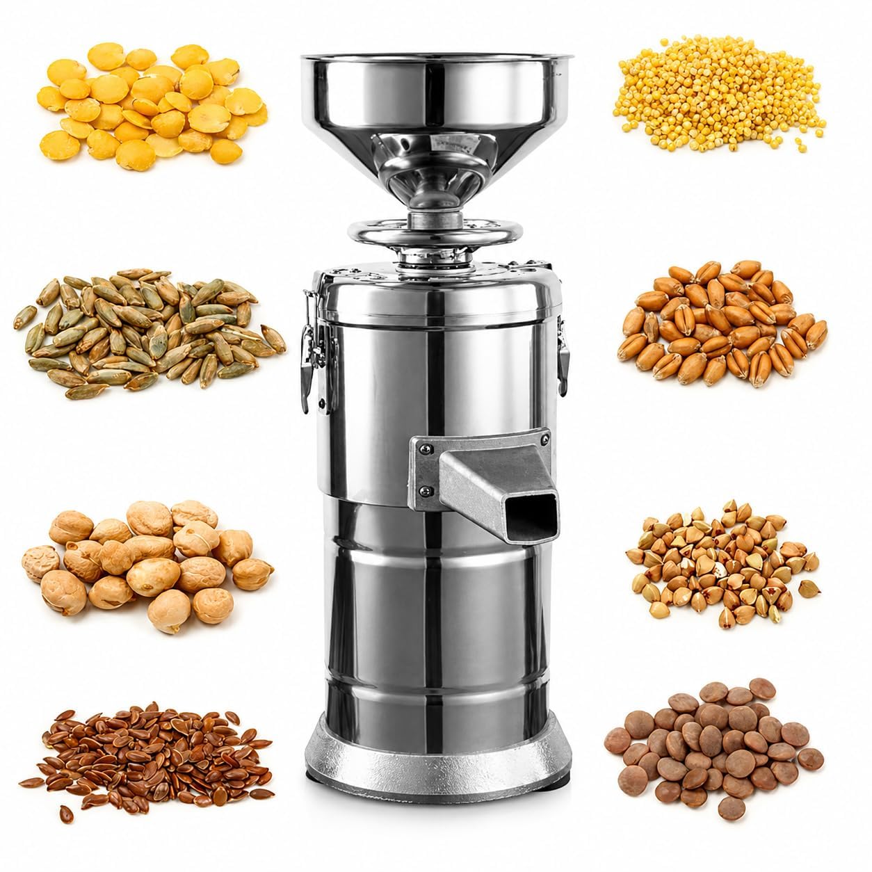 Molinillo eléctrico de mantequilla de nueces de 15 kg/h de acero inoxidable