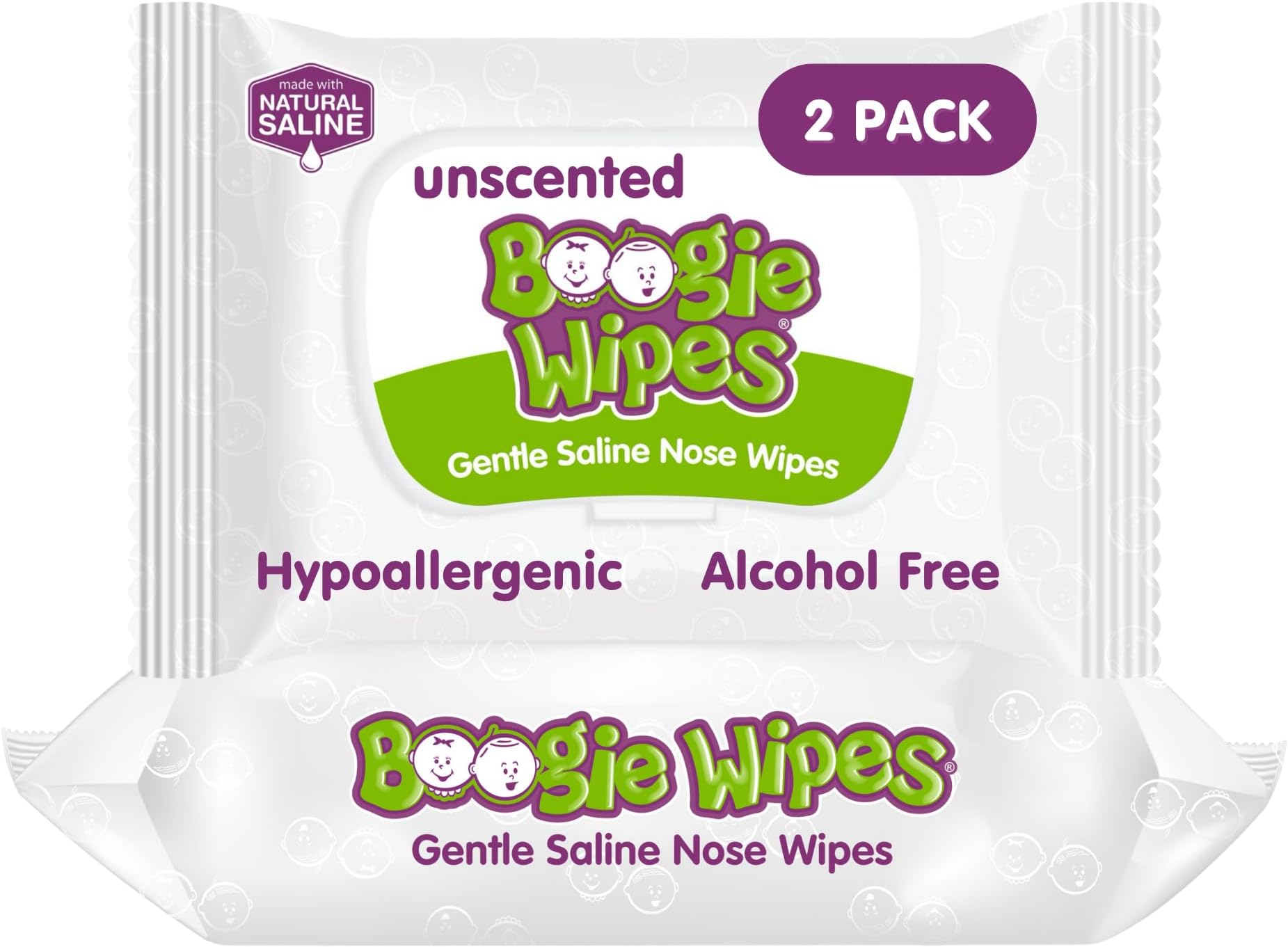 Boogie Wipes Baby Wet Wipes for Face, Hand, Body & Nose, 90 Pieces