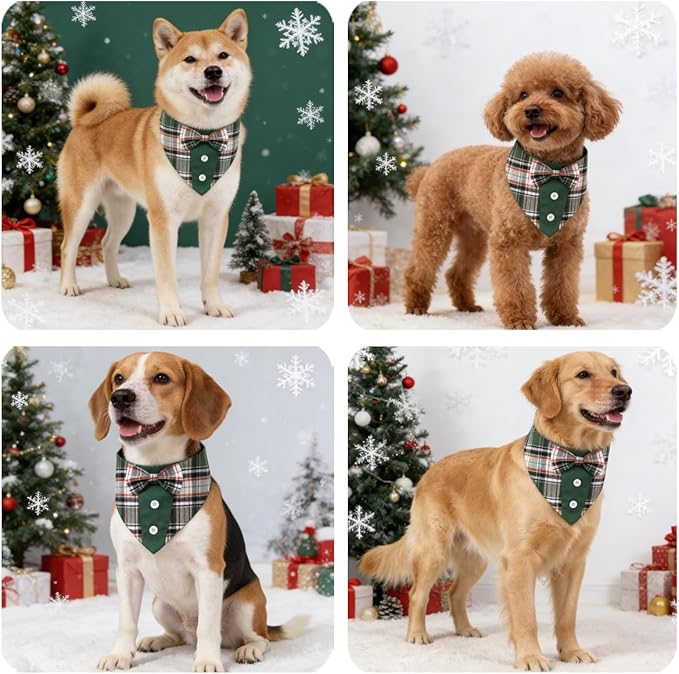 Disfraz de Tuxedo Verde con Corbata para Perro XS miniatura 2