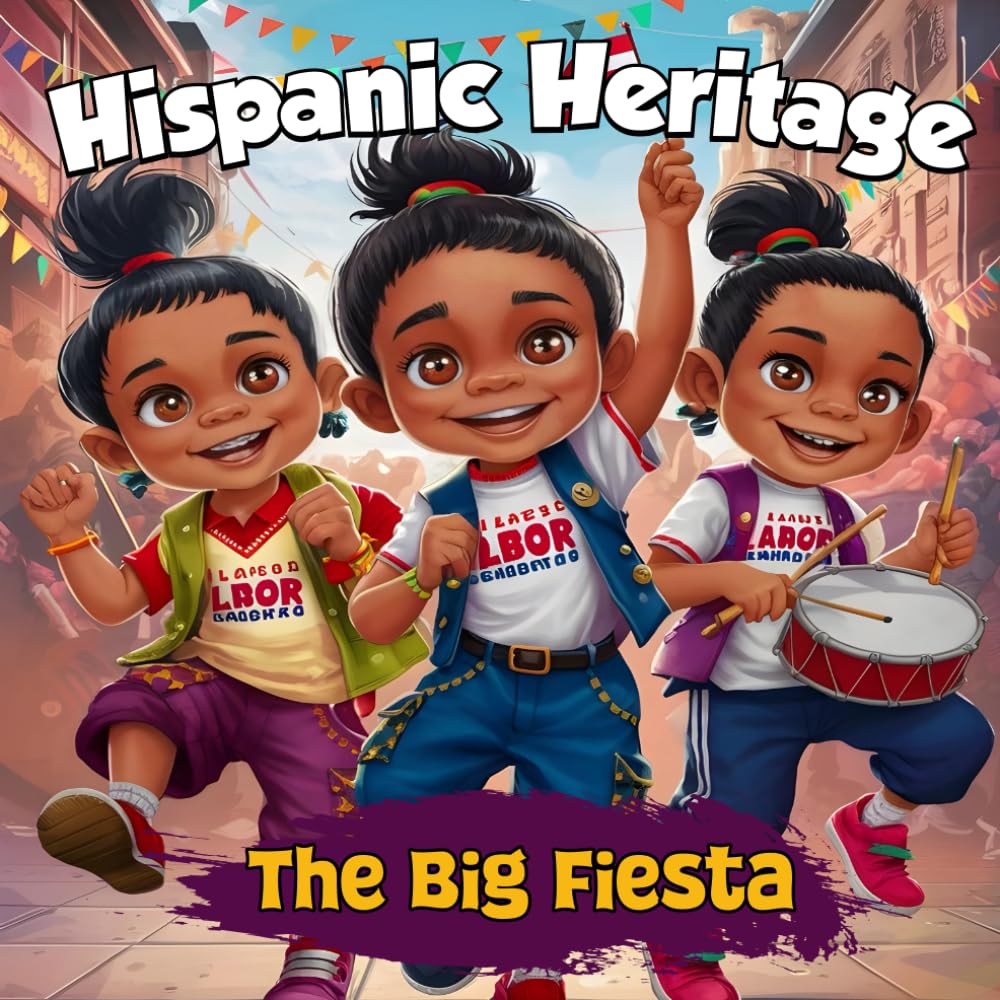 THE BIG FIESTA Celebrating Hispanic Heritage Month story book for kids: Latino Celebrations book