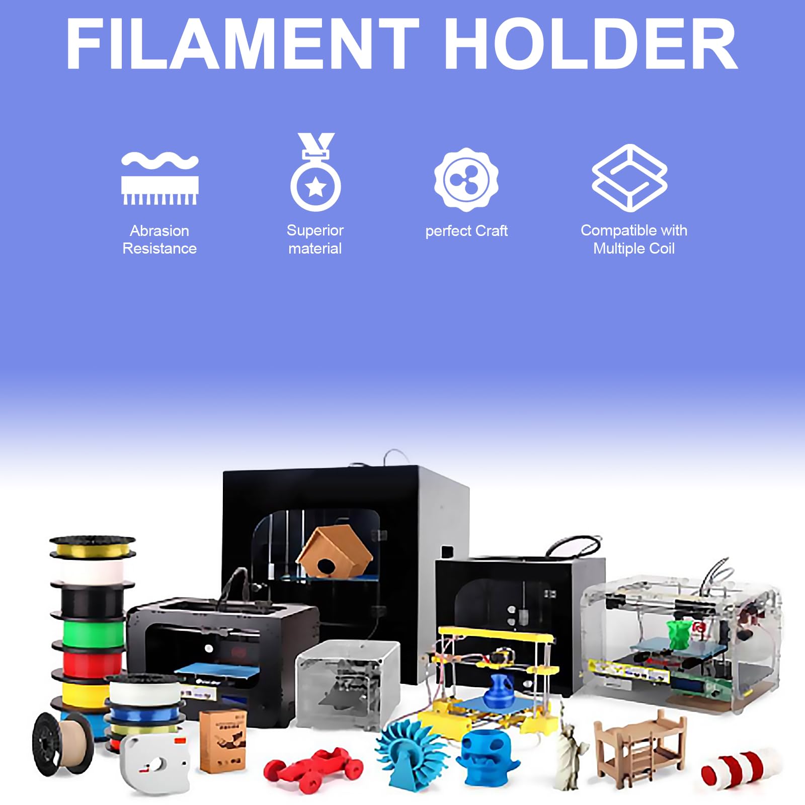 3D Printer Spool Holder - Stable Filament Storage -6