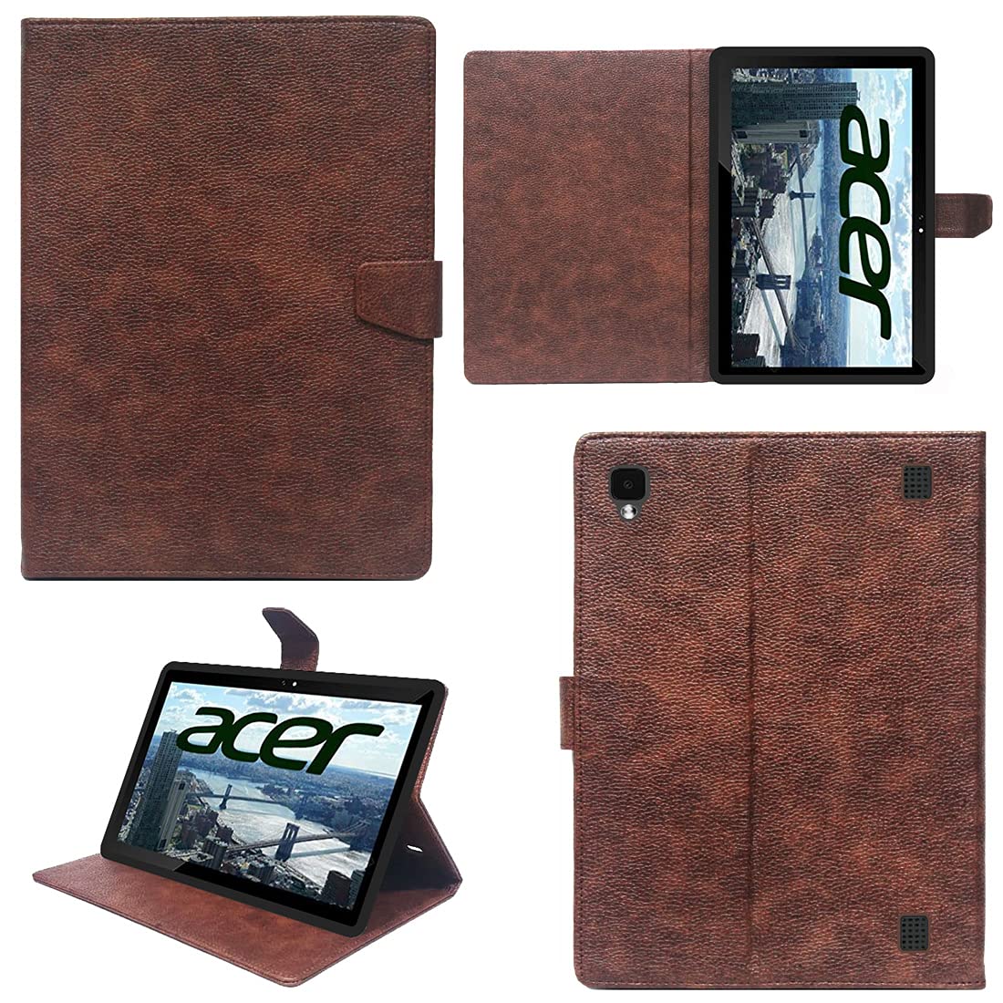 Zaoma PU Leather Flip Flap Case for Acer One 10 T4-129L 10 inch Tablet - Brown (B09DBGFLJJ) Amazon Price History, Amazon Price Tracker