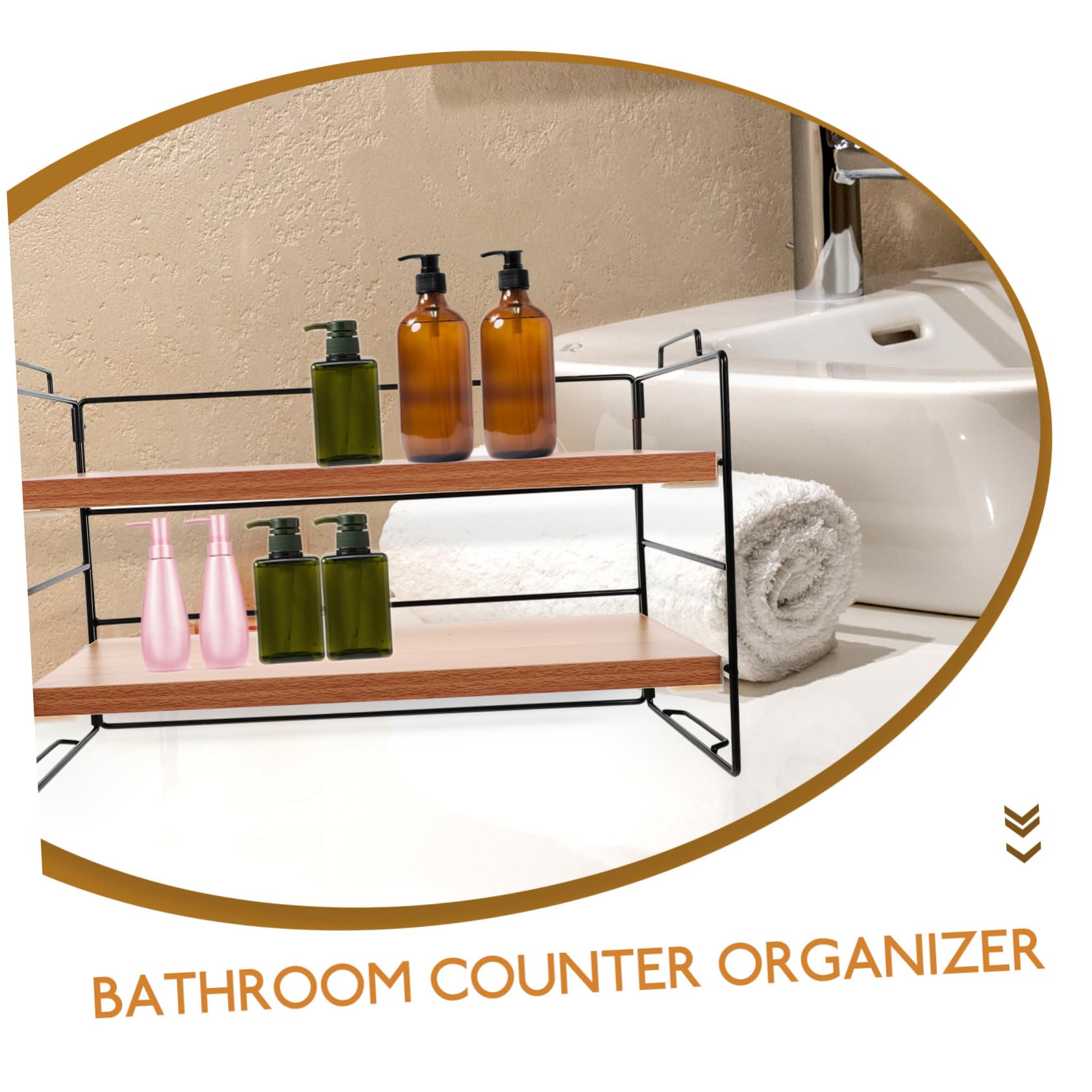 STOBOK Make-up-organizer Mit Lippenstifthalter 2-stufiges Badezimmer-aufbewahrungsregal Hautpflege-organizer Leicht Zu Reinigen Maximiert Den Platz