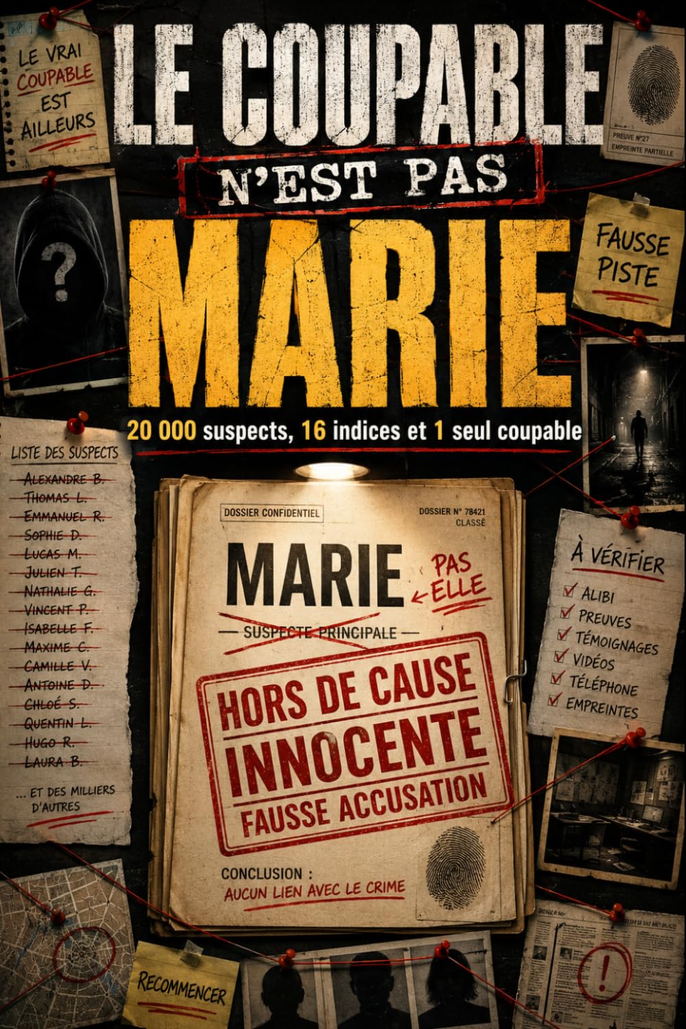 Le coupable n'est pas Marie: 20 000 suspects, 16 indices et 1 seul coupable