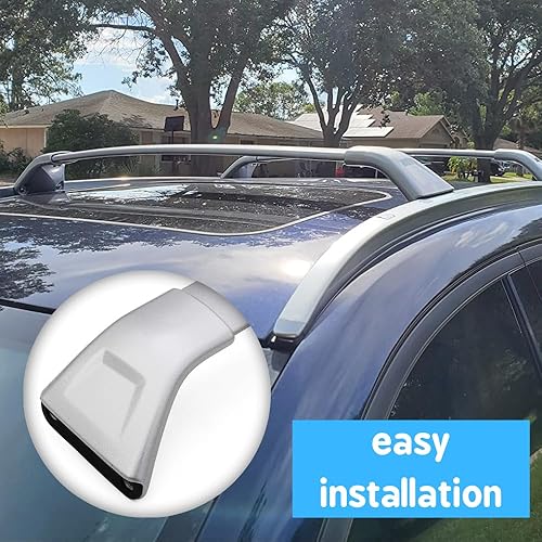 Miniatura 3 de Titopena Barra transversal para Mazda CX-5 2017 2018 2019 2020 2021 barra transversal estilo de fábrica, perno de montaje plateado