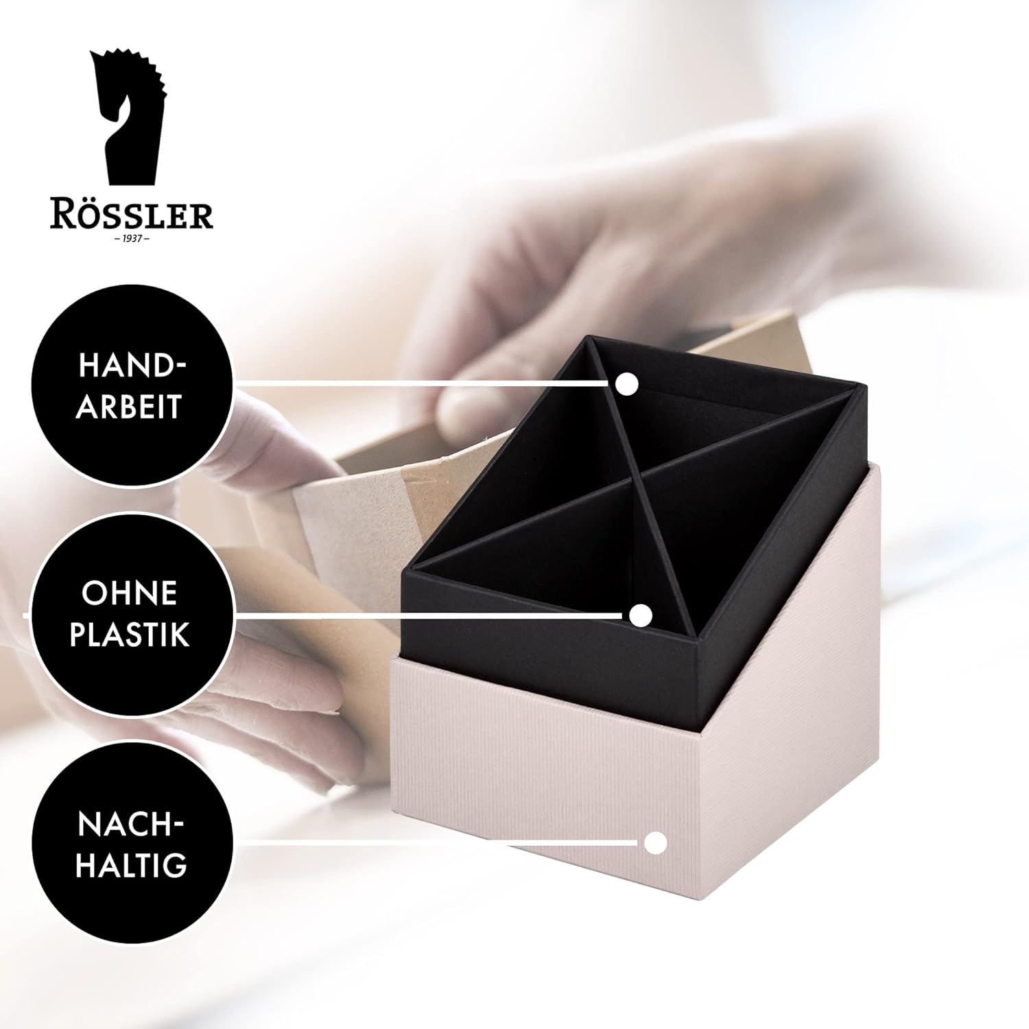 Rössler S.O.H.O. Desk Top Pencil Tidy = Powder