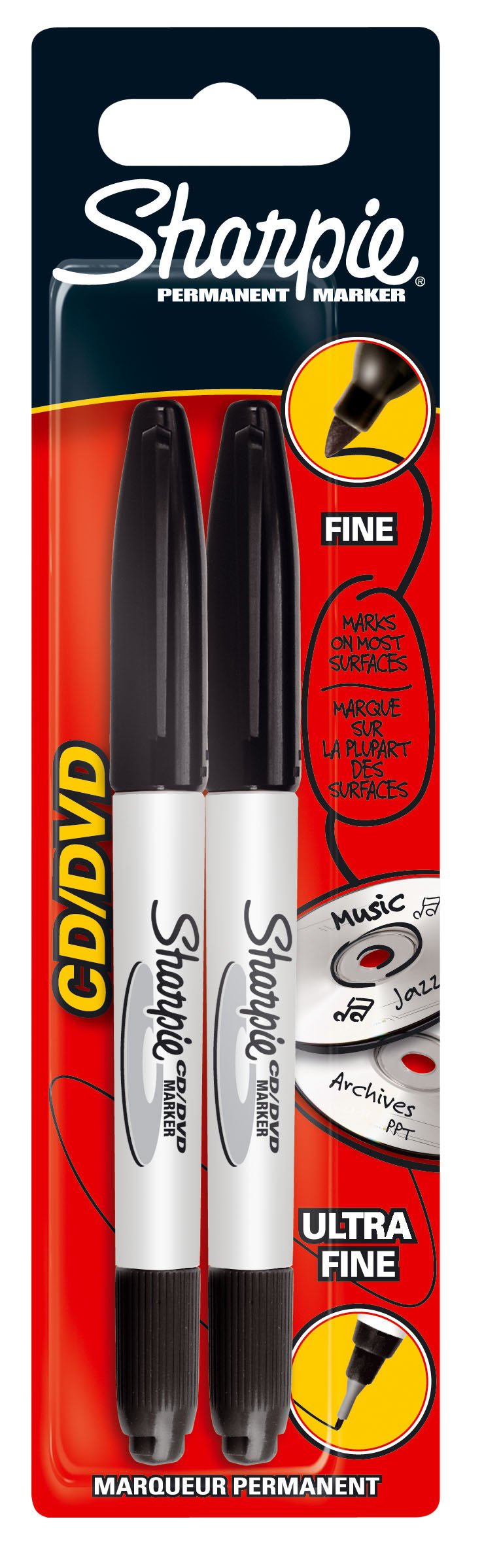 Sharpie PRM MKR, BLK, FP, 2CT, OLD — image 1