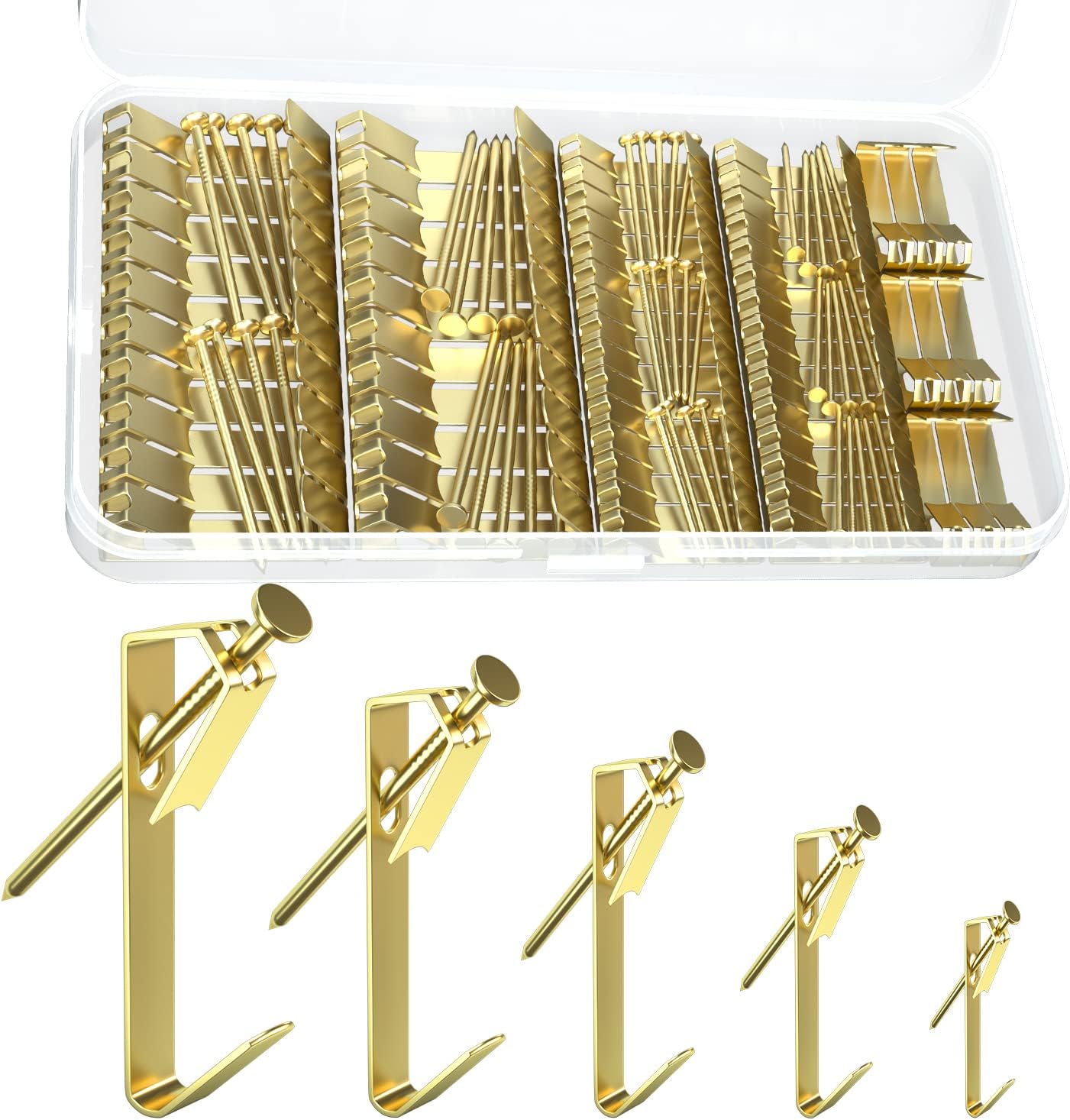 Picture Hooks 150 PCS Picture Hanging kit with Nails for Drywall