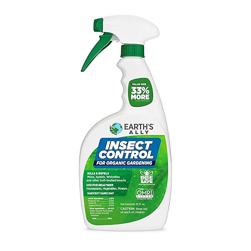 Earth's Ally Outdoor Indoor Plant Insecticide Spray - Ready-to-Use Insecticidal