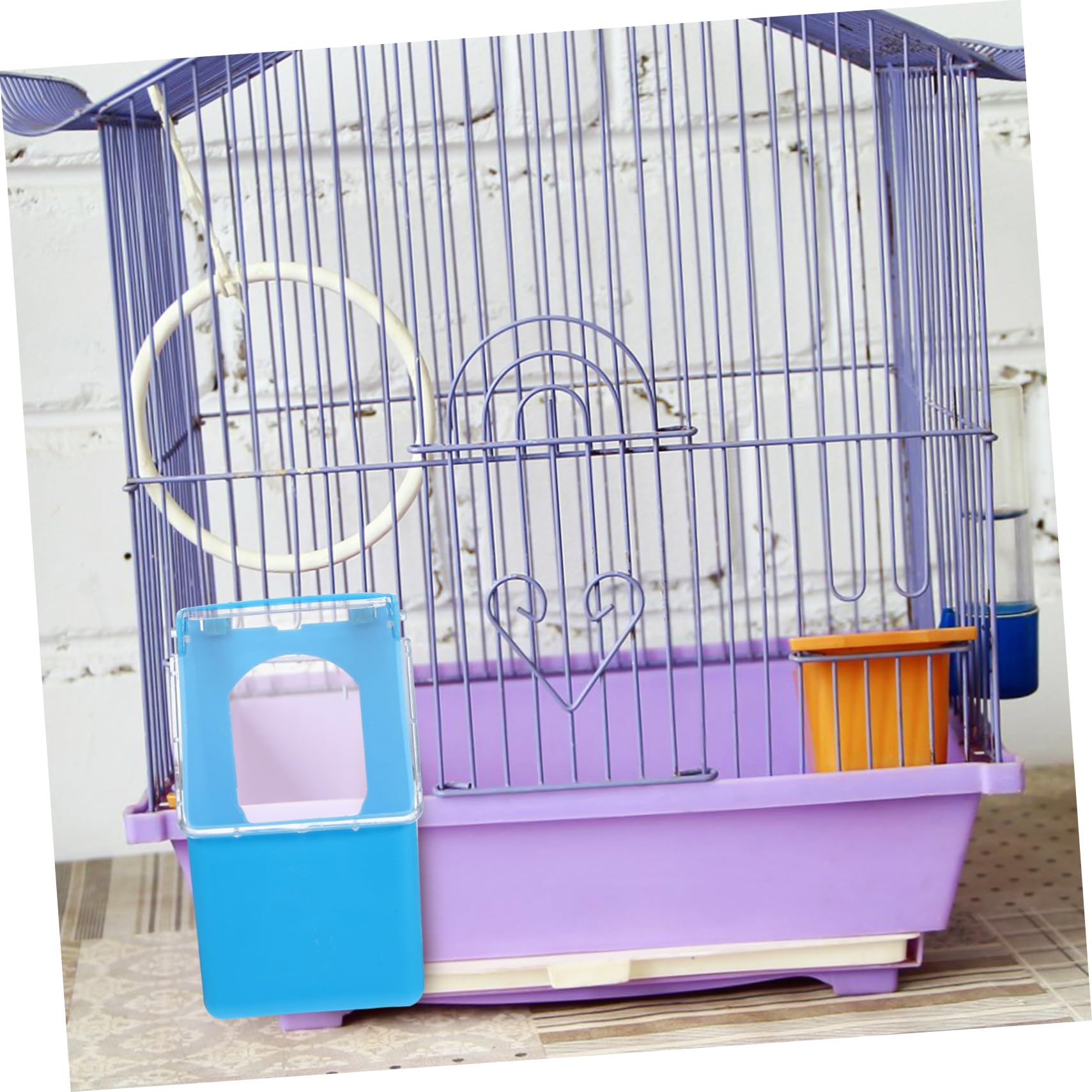 Kisangel 8piezas Comedero para Pájaros Colgante De Alimentador Multifuncional para Jaula De Aves Fácil De Limpiar y Usar para Alimentar Palomas y Otros Pájaros