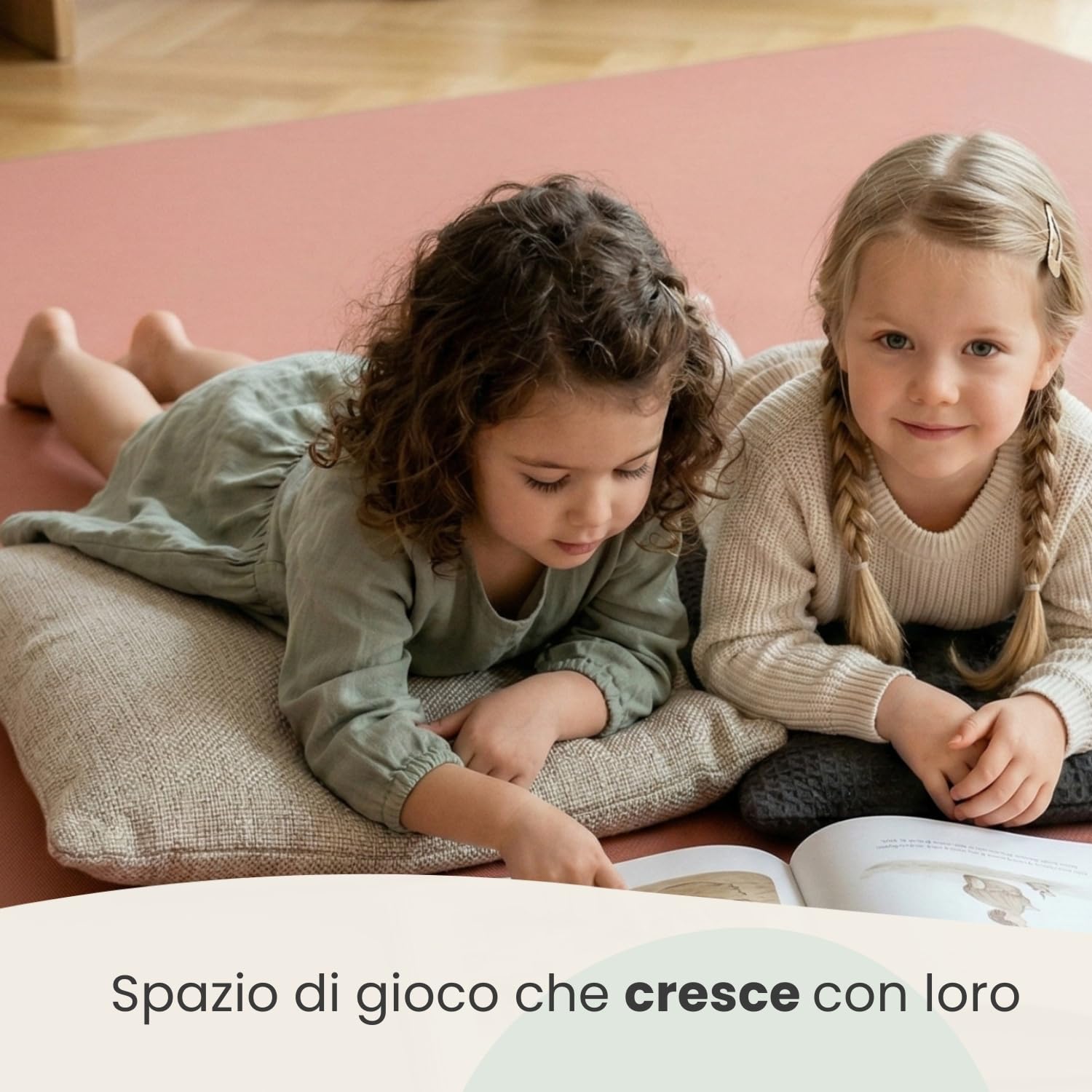 LittleTom 9 Pezzi Tappeto Puzzle per Bambini - Certificato TÜV - Piastrelle EVA con Bordi 30x30 cm - Pavimento Morbido e Antiscivolo - Superficie Puzzle Protettiva per la Cameretta e Gioco a Terra