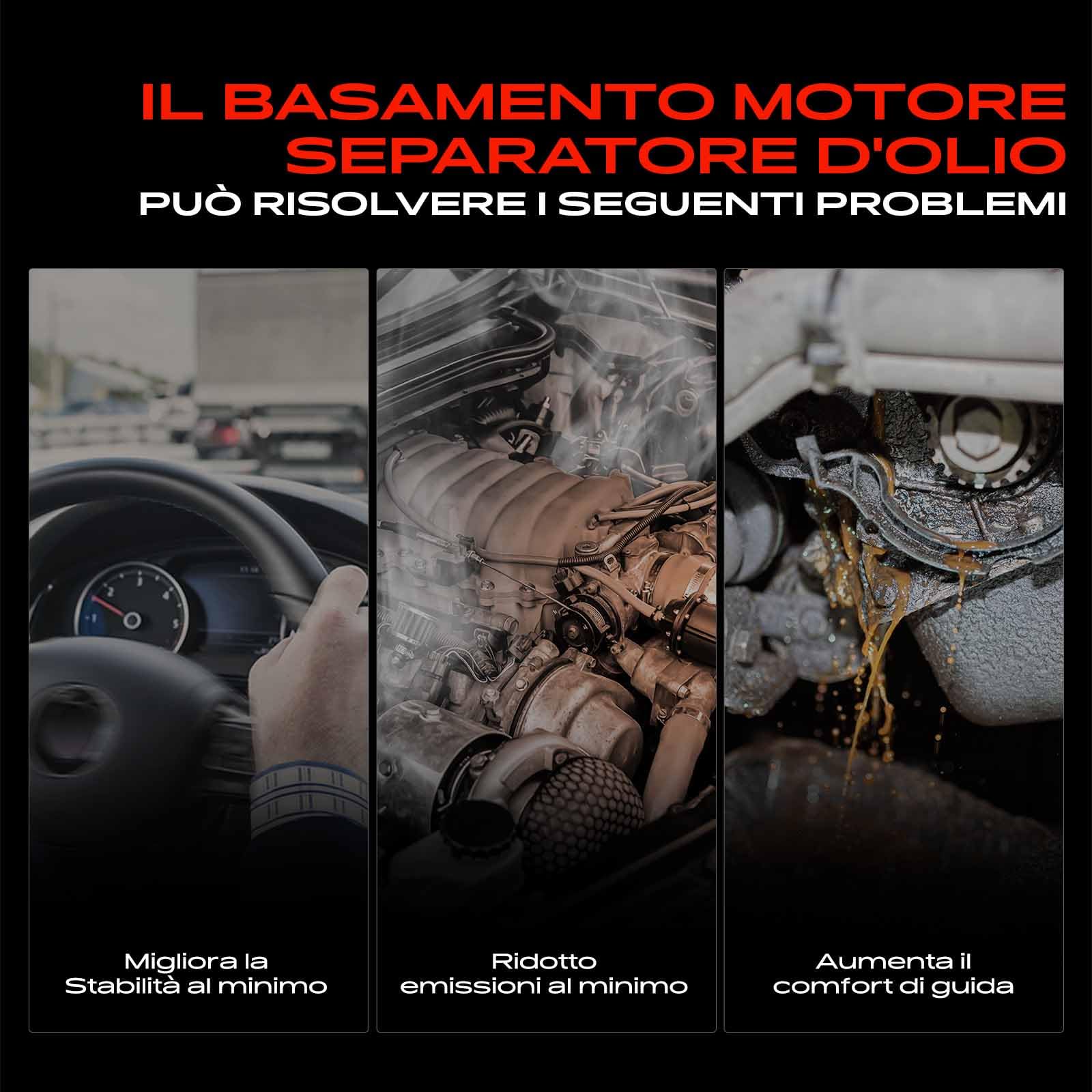 Frankberg Separatore Olio Sfiato del Basamento Compatibile con Altea XL 5P5 5P8 Leon 1P1 Fabia I 6Y2 Octavi.a II 1Z3 Golf VI 5K1 Polo 6C1 6R1 Polo 9A 9N Replace# 036103464AK