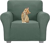 Vista 56 de JIVINER Fundas de sofá de alta elasticidad para sofás de 3 cojines, funda elástica de jacquard de 1 pieza, funda de sofá antideslizante con parte