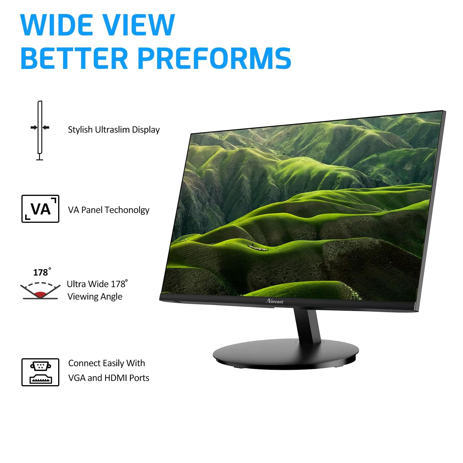 mon【24インチ】 Amazon.com: 24 inch Monitor, Z-Edge Computer Monitor, Full