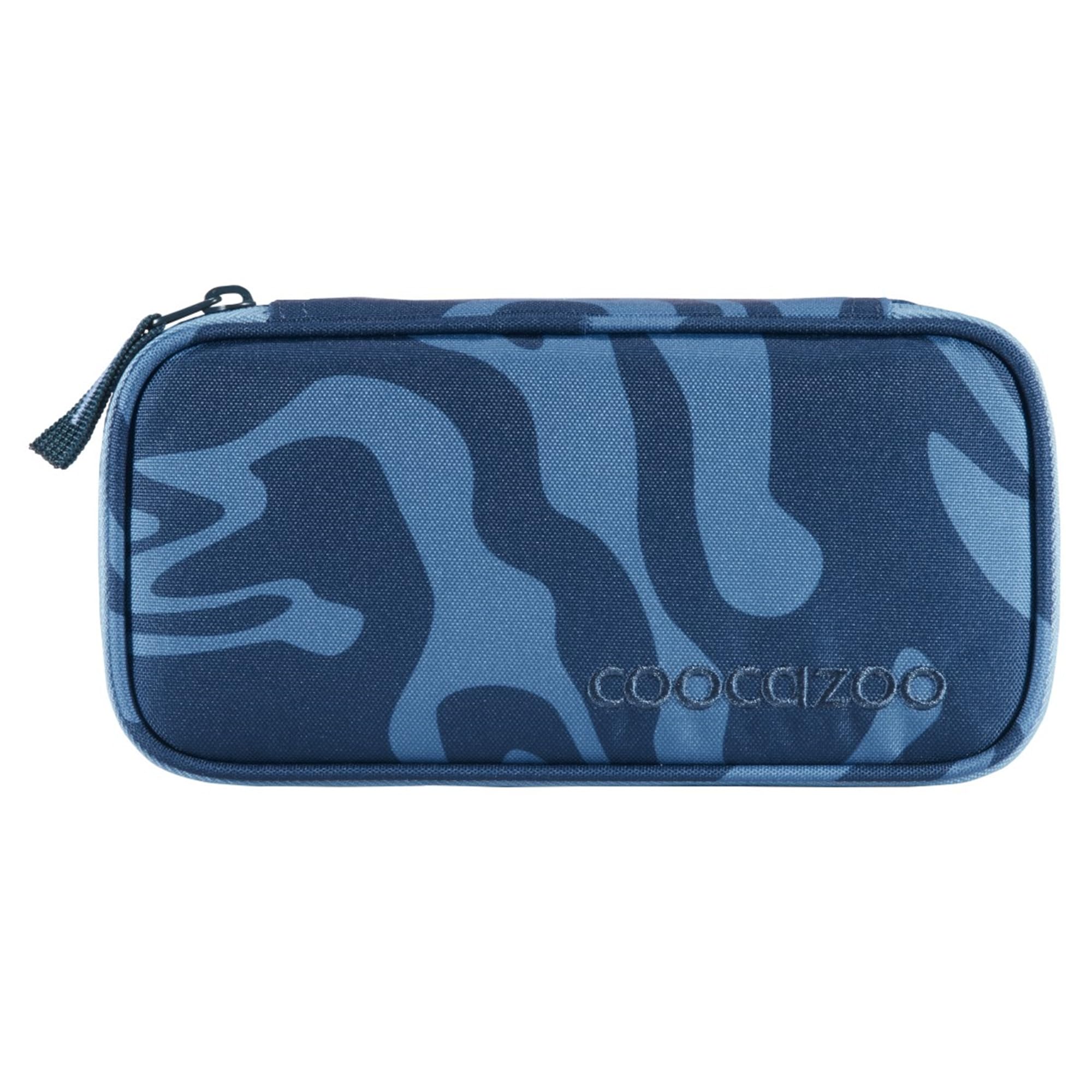 coocazoo Schulrucksack-Set Mate „Breaking Waves, blau, 4-TLG. | ergonomischer 30L Tornister, höhenverstellbar mit Hüftgurt, für Kinder ab der 5. Klasse