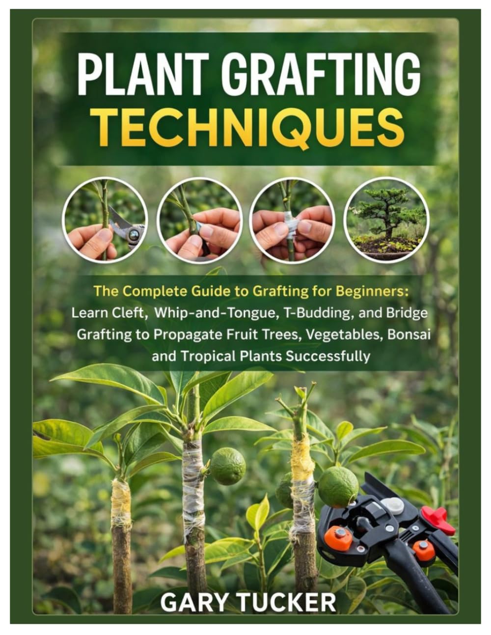 Plant Grafting Techniques: The Complete Guide to Grafting for Beginners: Learn Cleft, Whip-and-Tongue, T-Budding and Bridge Grafting to Propagate Fruit Trees, Vegetables, Bonsai & Tropical Plants