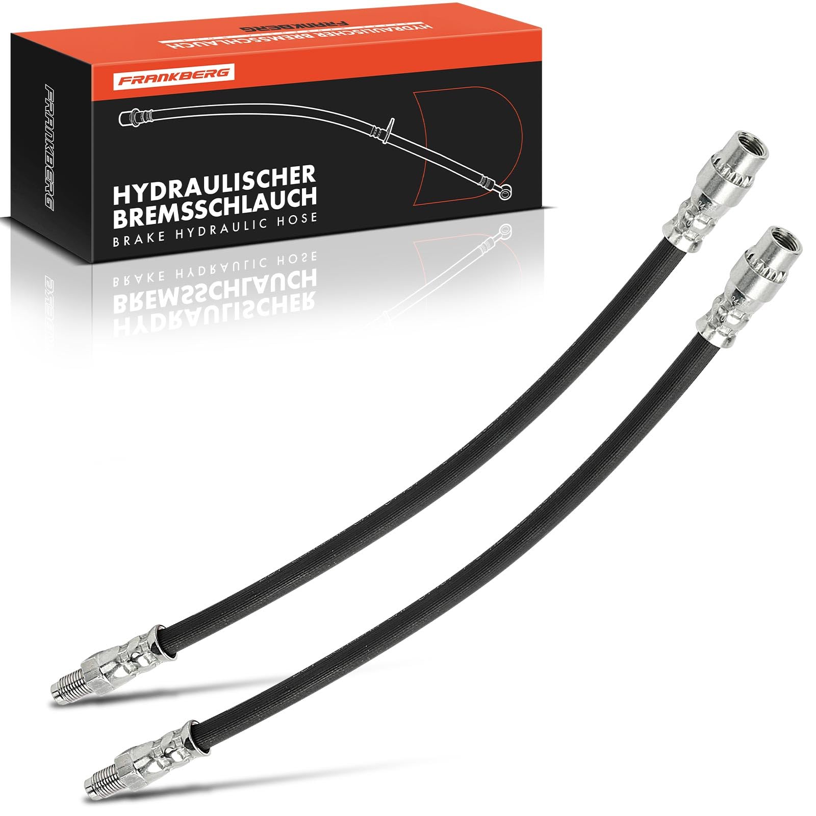 Frankberg 2x Bremsschlauch Bremsschläuche Vorne 300mm Kompatibel mit Logan LS San.dero Largus Kombi Rapid Kasten/MPV F40 G40 Super 5 B/C40 Safrane I B54 Replace# 7700308909