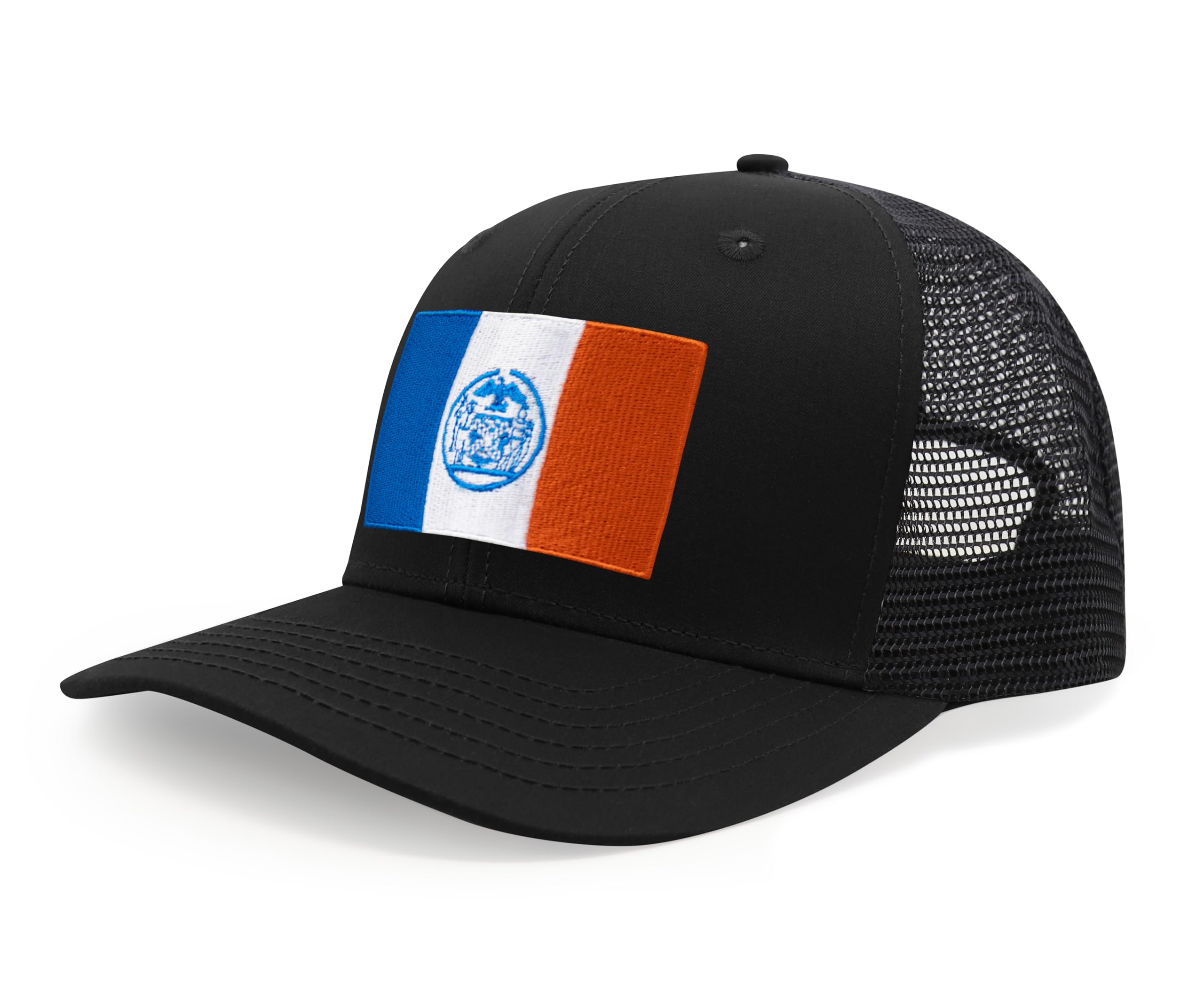 International Tie City Hat for Men and Women, Adjustable Snapback Trucker Baseball Cap with Embroidered Patch