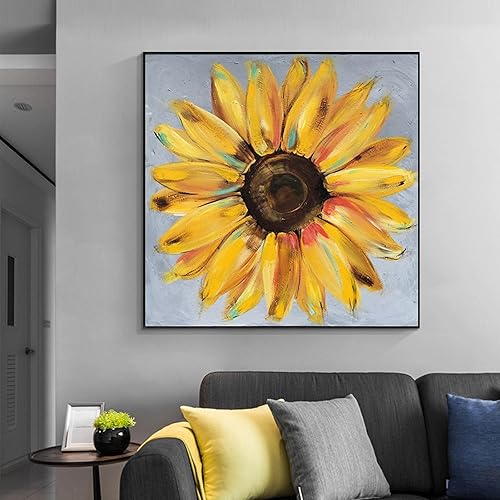 Miniatura 4 de Cuadros impresos en lienzo de girasoles amarillos carteles e impresiones modernas arte de pared para la decoración del hogar de la sala de estar