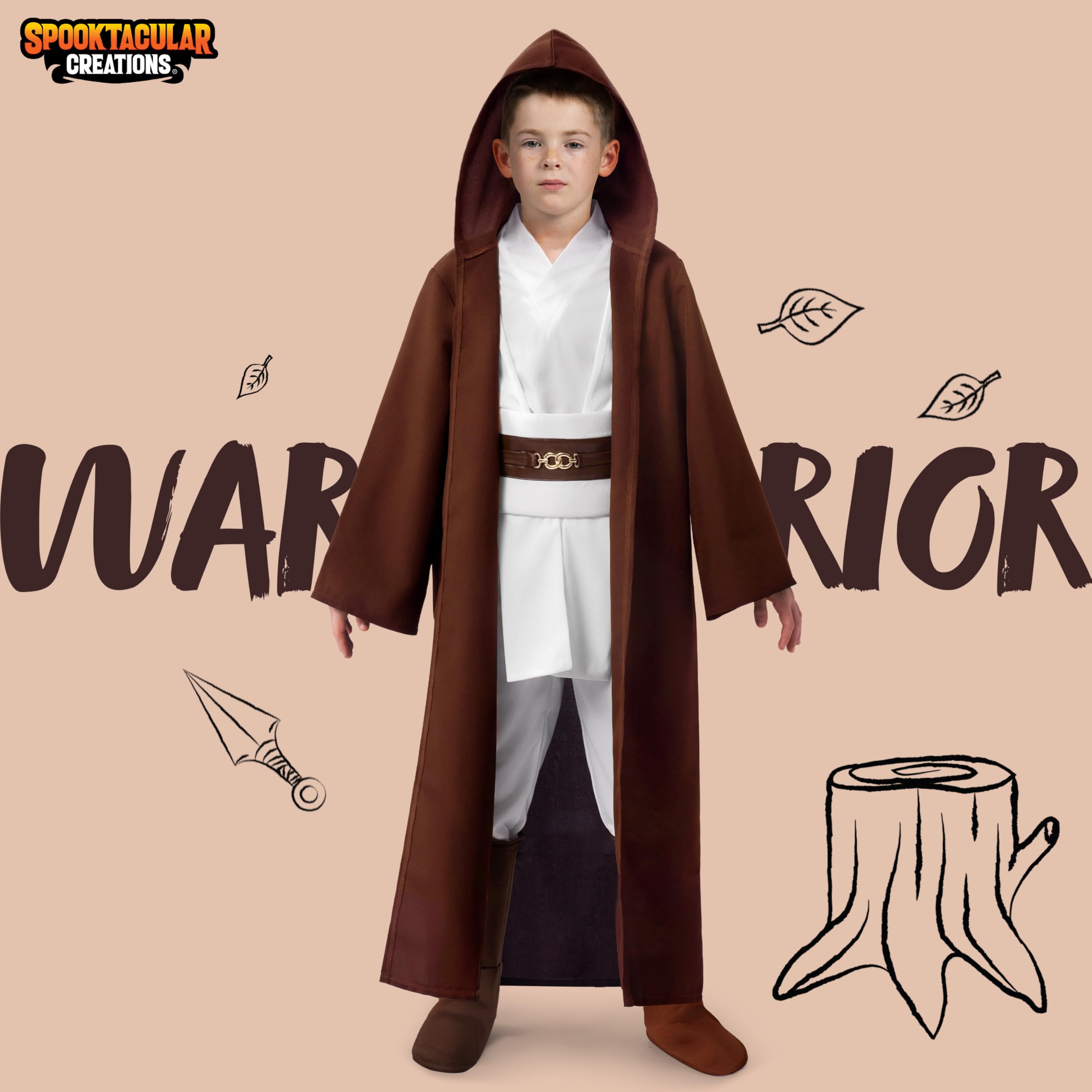 Spooktacular Creations Halloween Costume for Boys Kids Knight Costume with Rope, Tunic, Belt, Pants - Image 2