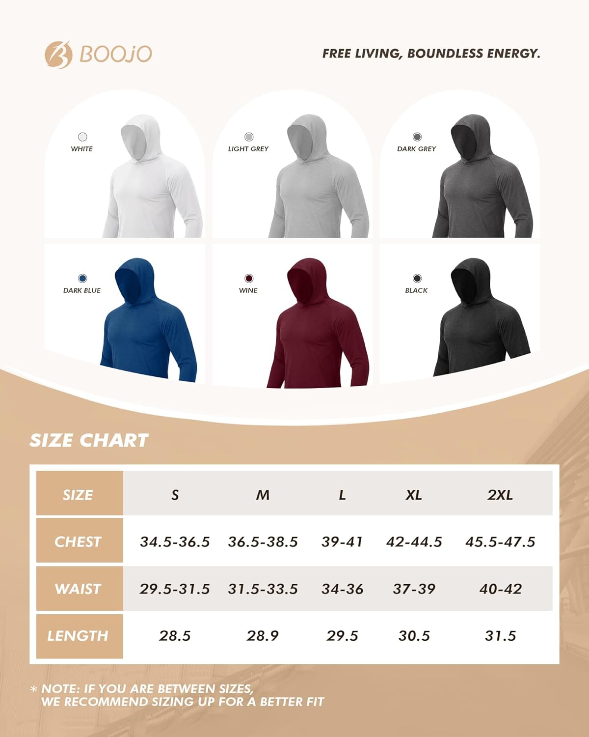 4 Pack Sun Hoodie for Men - UV UPF 50+ Fishing Shirts Long Sleeve Lightweight Tops for Athletic Running Gym Workout - Image 6