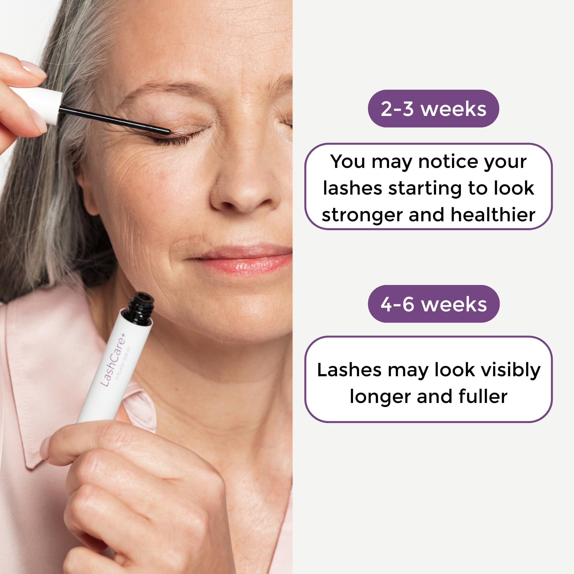 Amazon.com: LashCare+ Eyelash Enhancing Serum For Mature Women