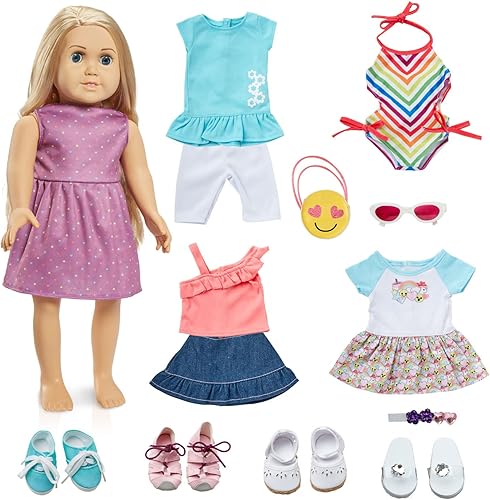 Miniatura 1 de Springfield Collection Muñeca Olivia de 18 pulgadas cuerpo posable fácil de mover brazos y piernas de vinilo suave y liso piel clara ojos verdes y