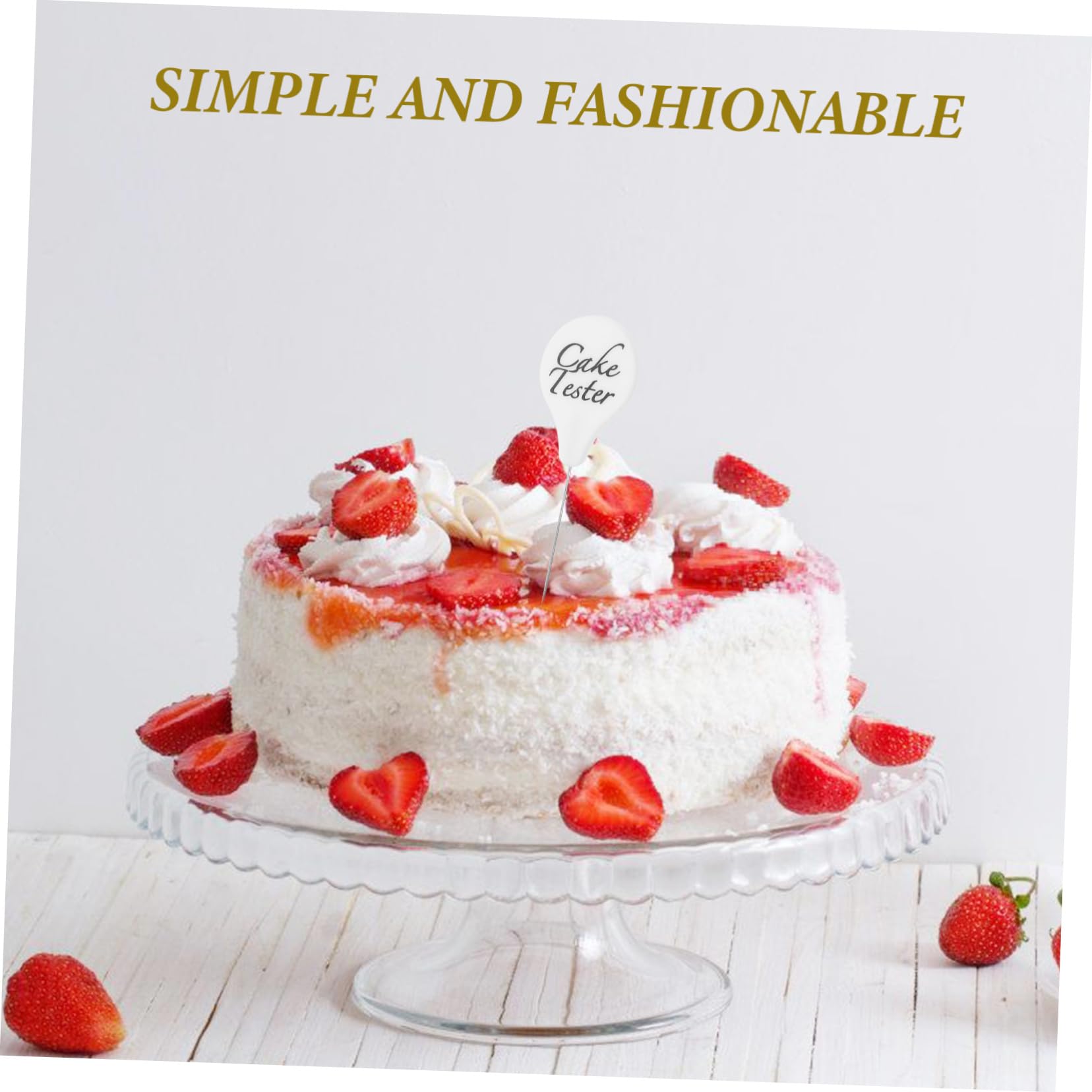 Tester Per Torte Amosfun 4 Pezzi - Spiedini In Acciaio Inox Per Verificare La Cottura Di Torte, Muffin E Cupcakes!