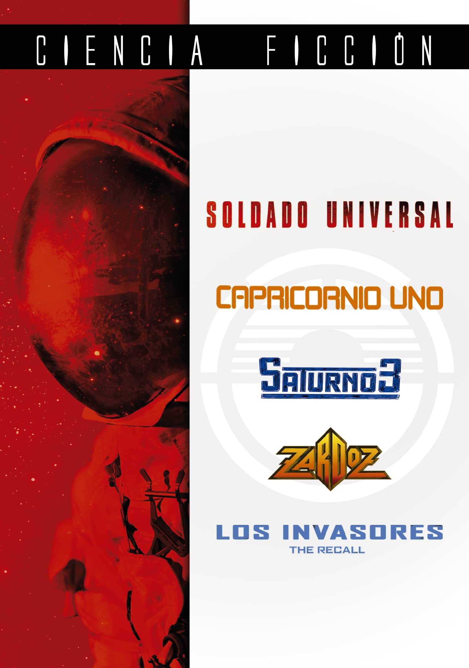 Pack Ciencia Ficción: Soldado Universal / Capricornio Uno / Saturno 3 / Zardoz / Los Invasores (Blu-ray