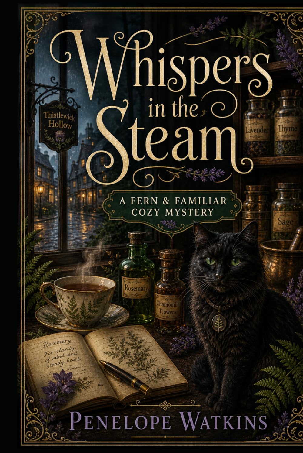 Whispers In The Steam: A Fern & Familiar Cozy Mystery