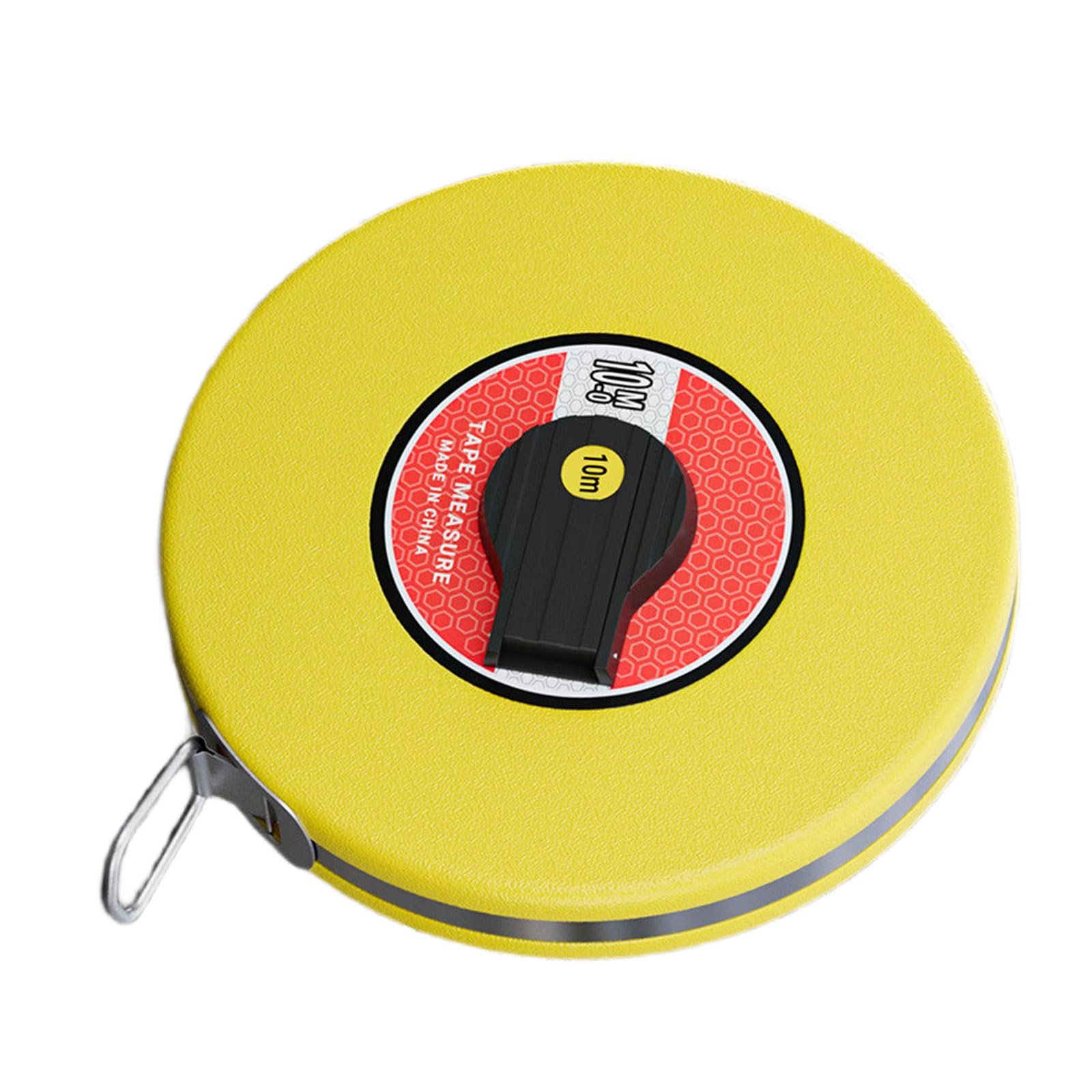 Accuracy Fiberglass Tape Measure with Easy Crank Mechanism and Wear Resistant Scale for Professional Measurements Fiberglass Tape